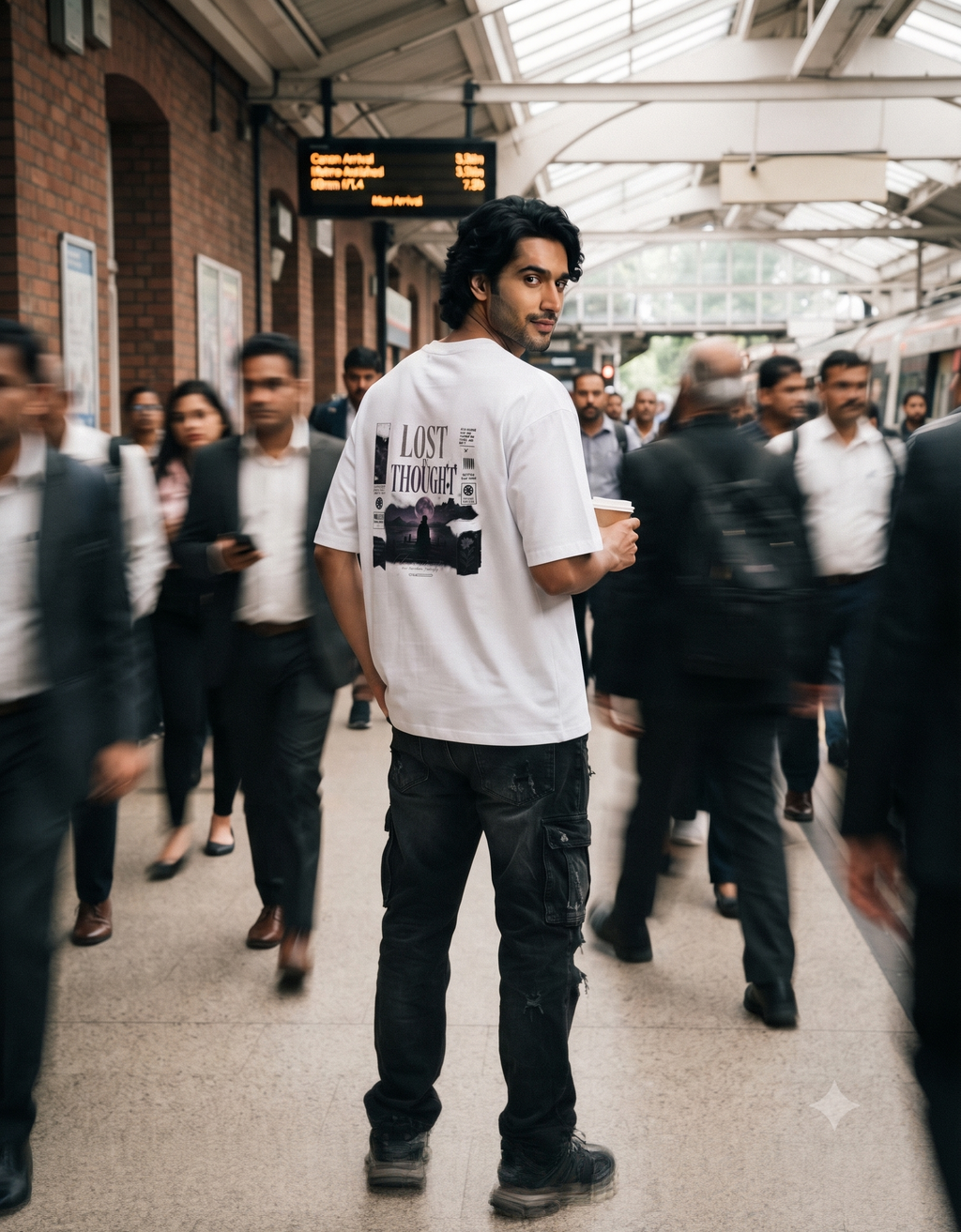Lost In Thought Oversized T-Shirt – Men's Graphic Tee
