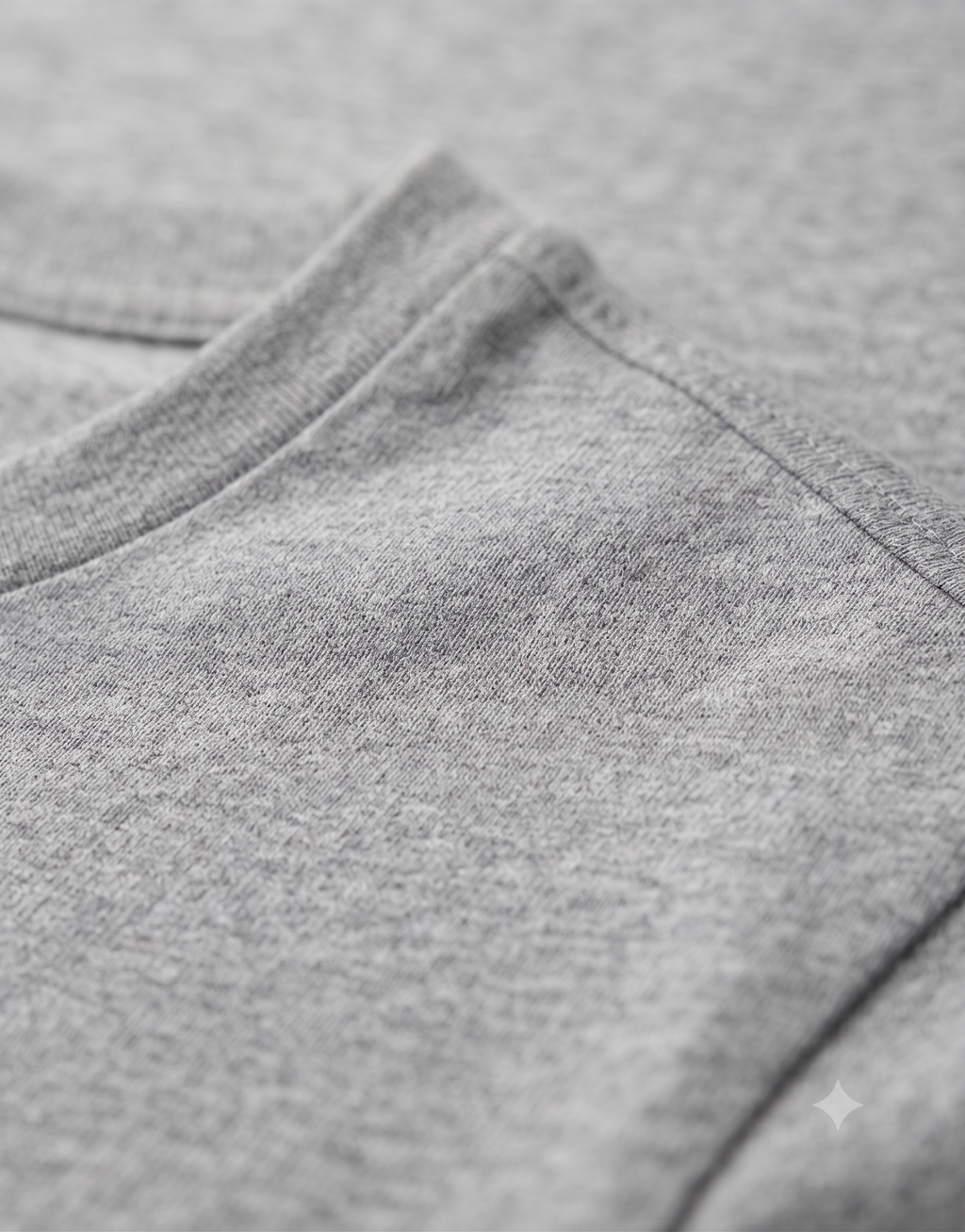 Plain Grey Melange T-Shirt