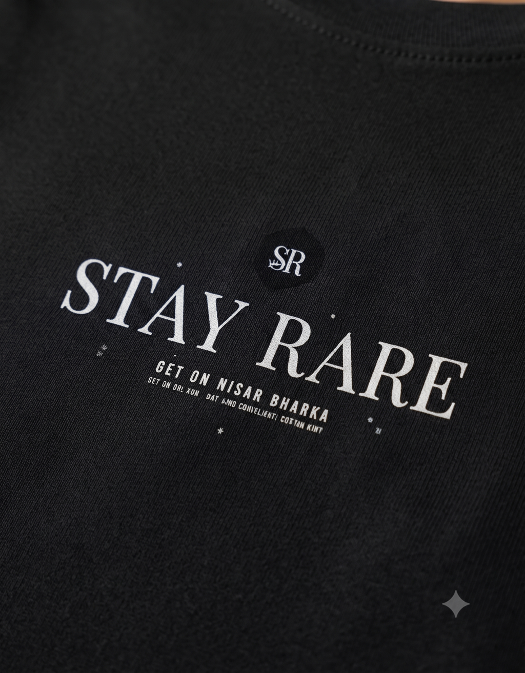 Stay Rare Crop Top – Women's Graphic Tee