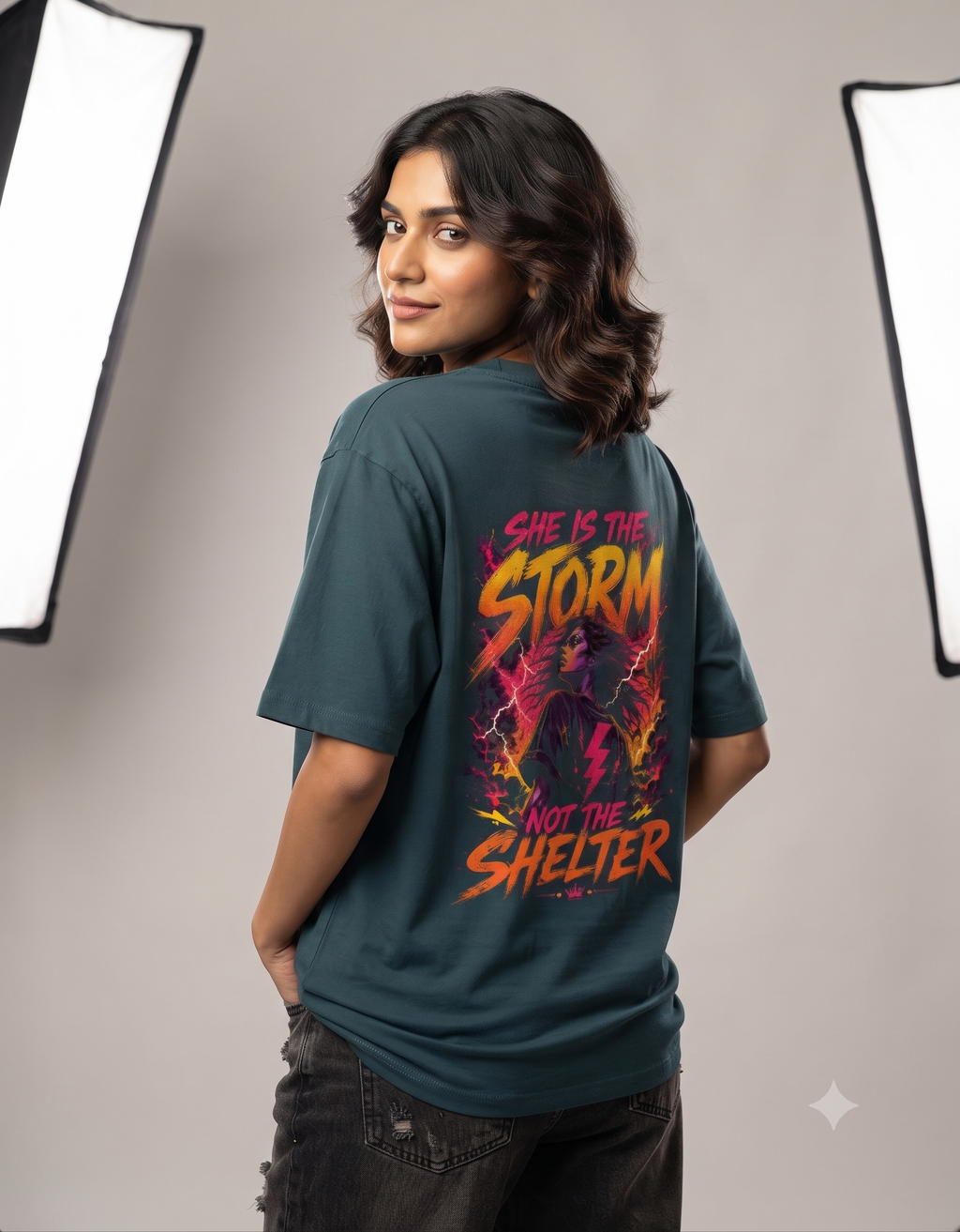 Deadly Angel Oversized T-Shirt – Women's Graphic Tee