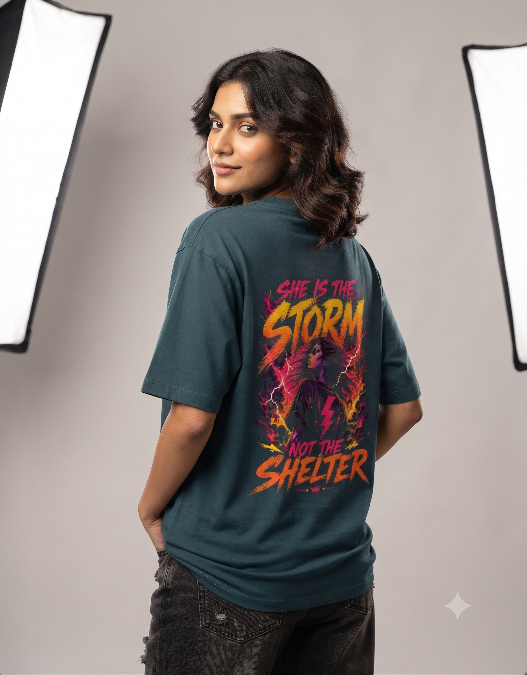 Deadly Angel Oversized T-Shirt – Women's Graphic Tee