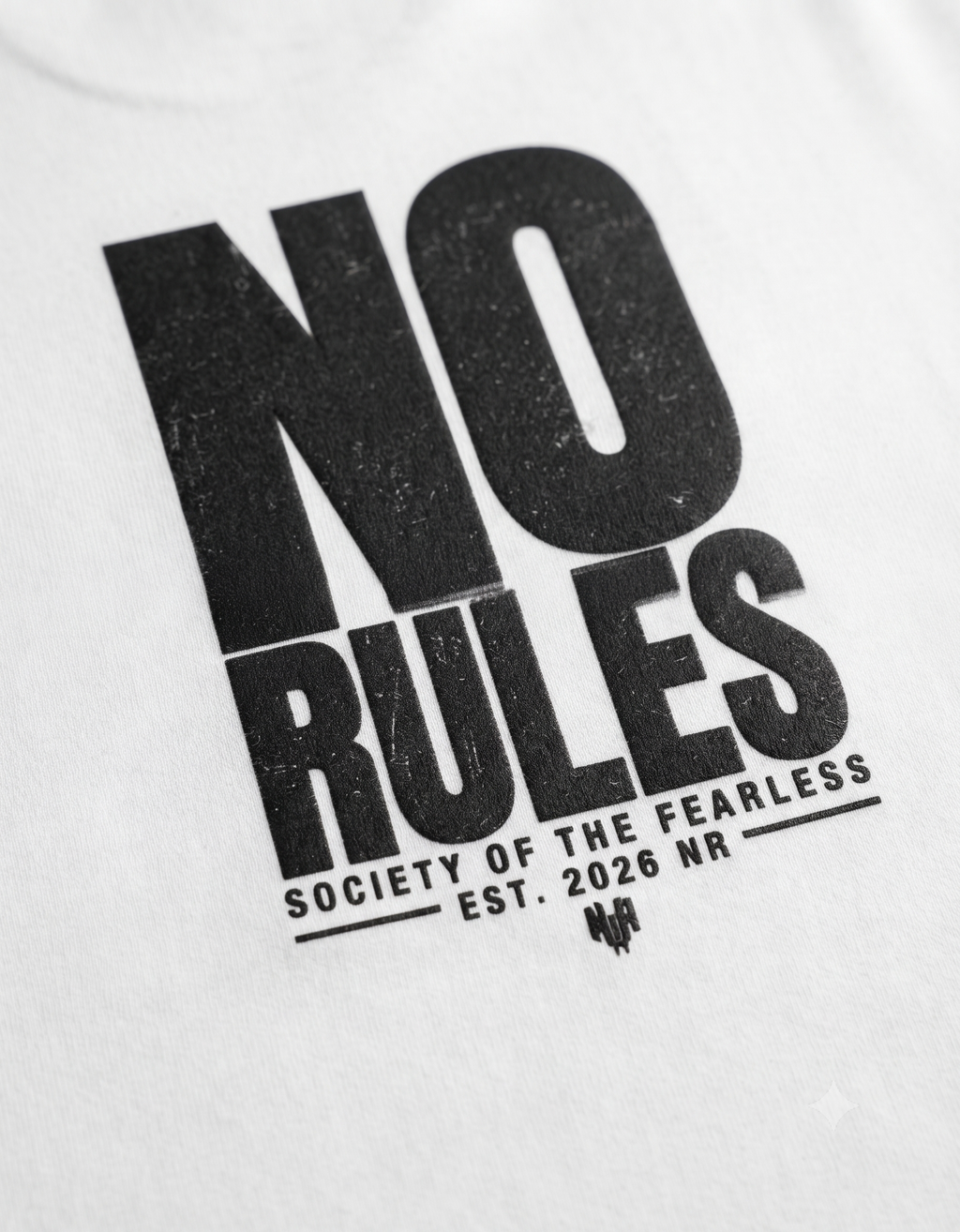 No Rules Bold Typography Classic T-Shirt – Men's Graphic Tee