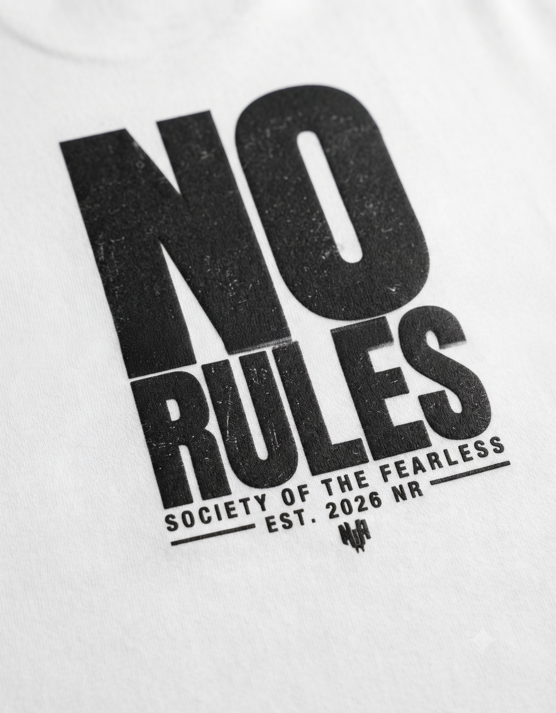 No Rules Bold Typography Classic T-Shirt – Men's Graphic Tee