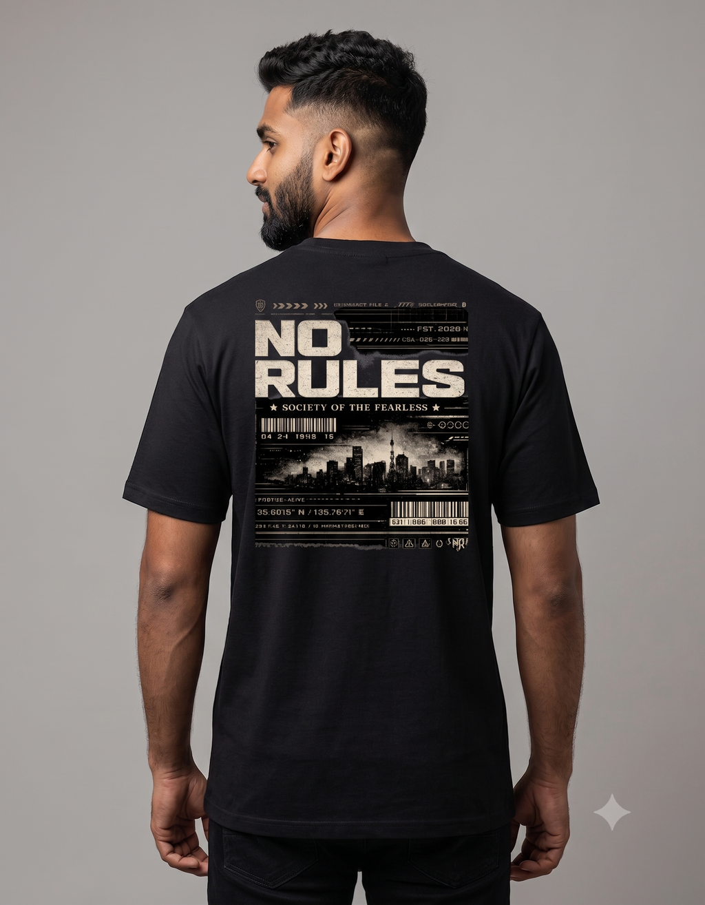 No Rules Society Cyberpunk Classic T-Shirt – Men's Graphic Tee