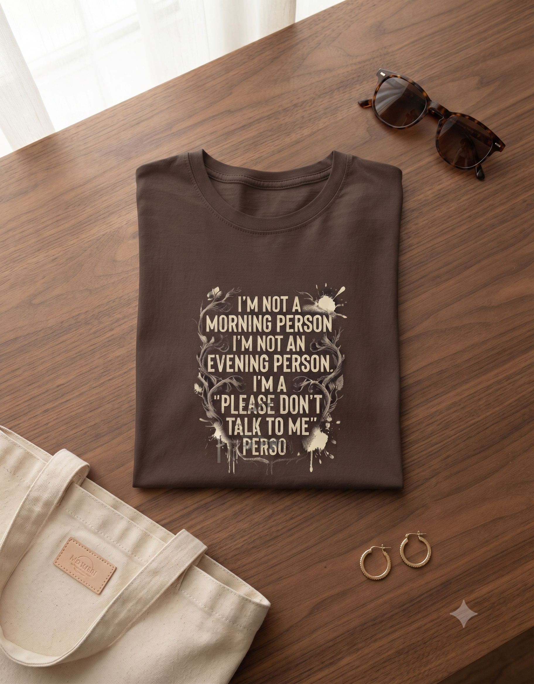 Please Don't Talk To Me Classic T-Shirt – Women's Graphic Tee