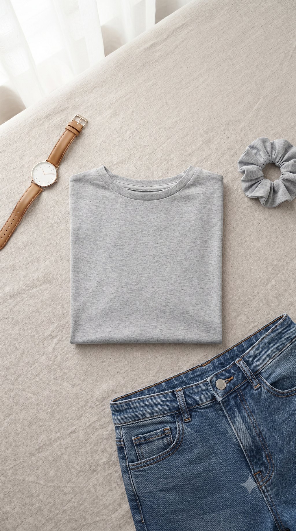 Grey	Melange	Plain	Crop	Top