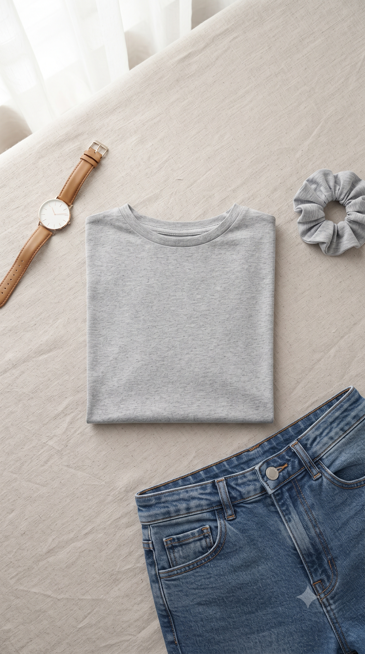 Grey	Melange	Plain	Crop	Top