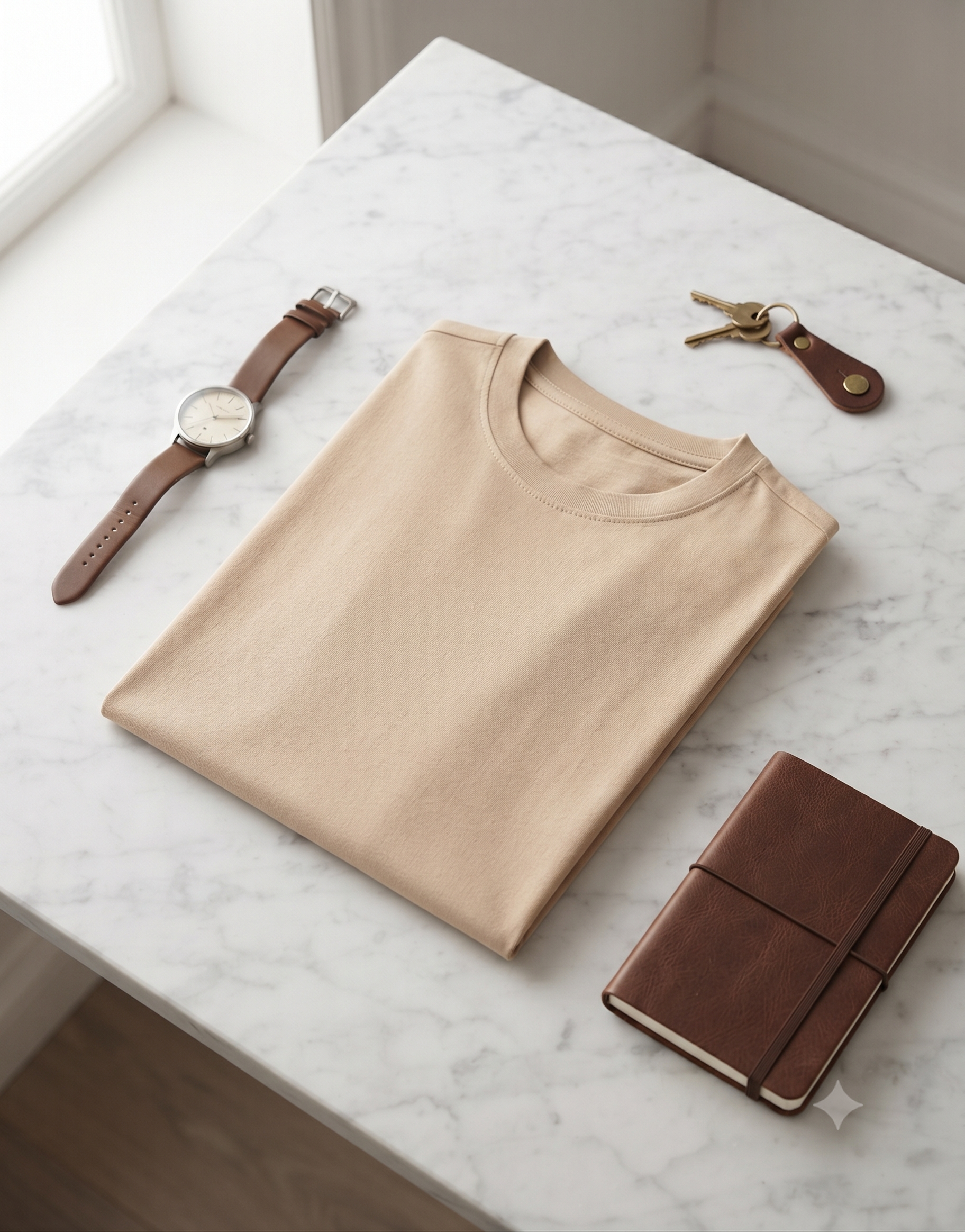 Plain	Beige	T-Shirt