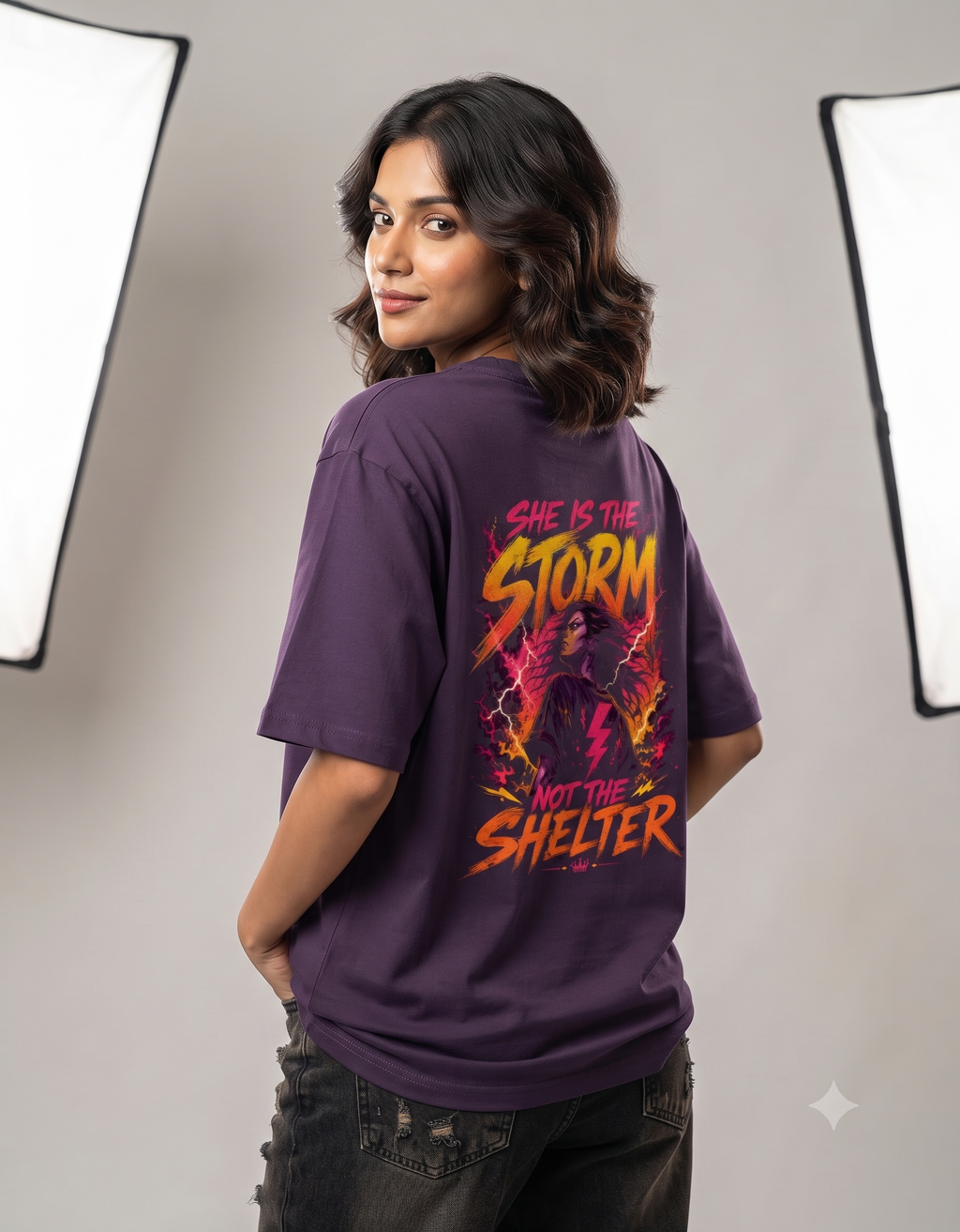 Deadly Angel Oversized T-Shirt – Women's Graphic Tee