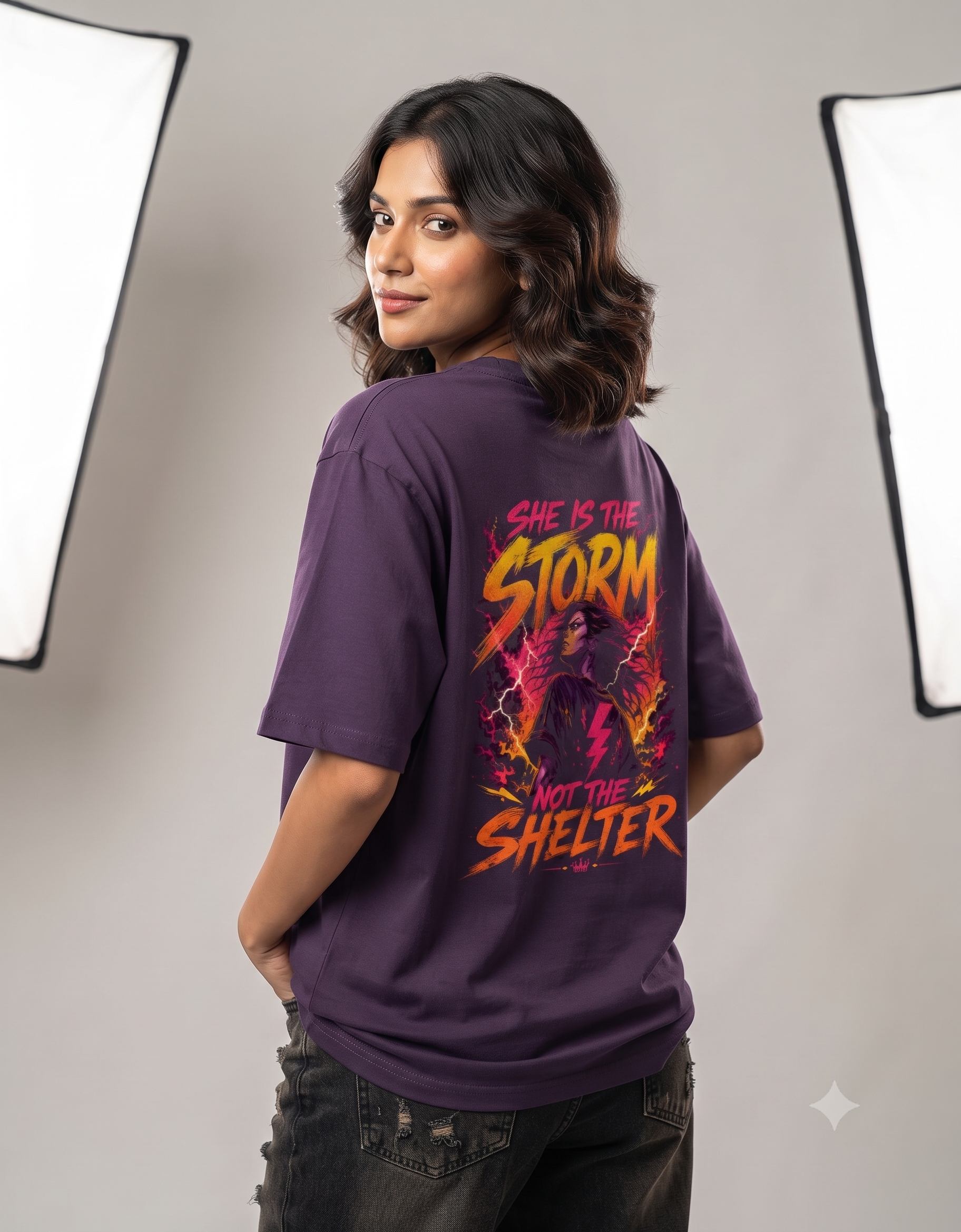 Deadly Angel Oversized T-Shirt – Women's Graphic Tee