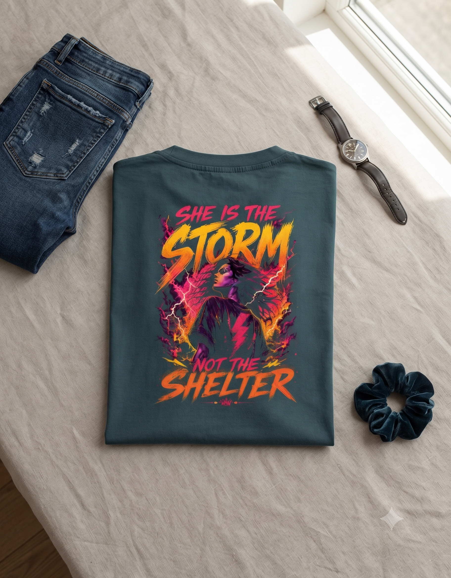 Deadly Angel Oversized T-Shirt – Women's Graphic Tee