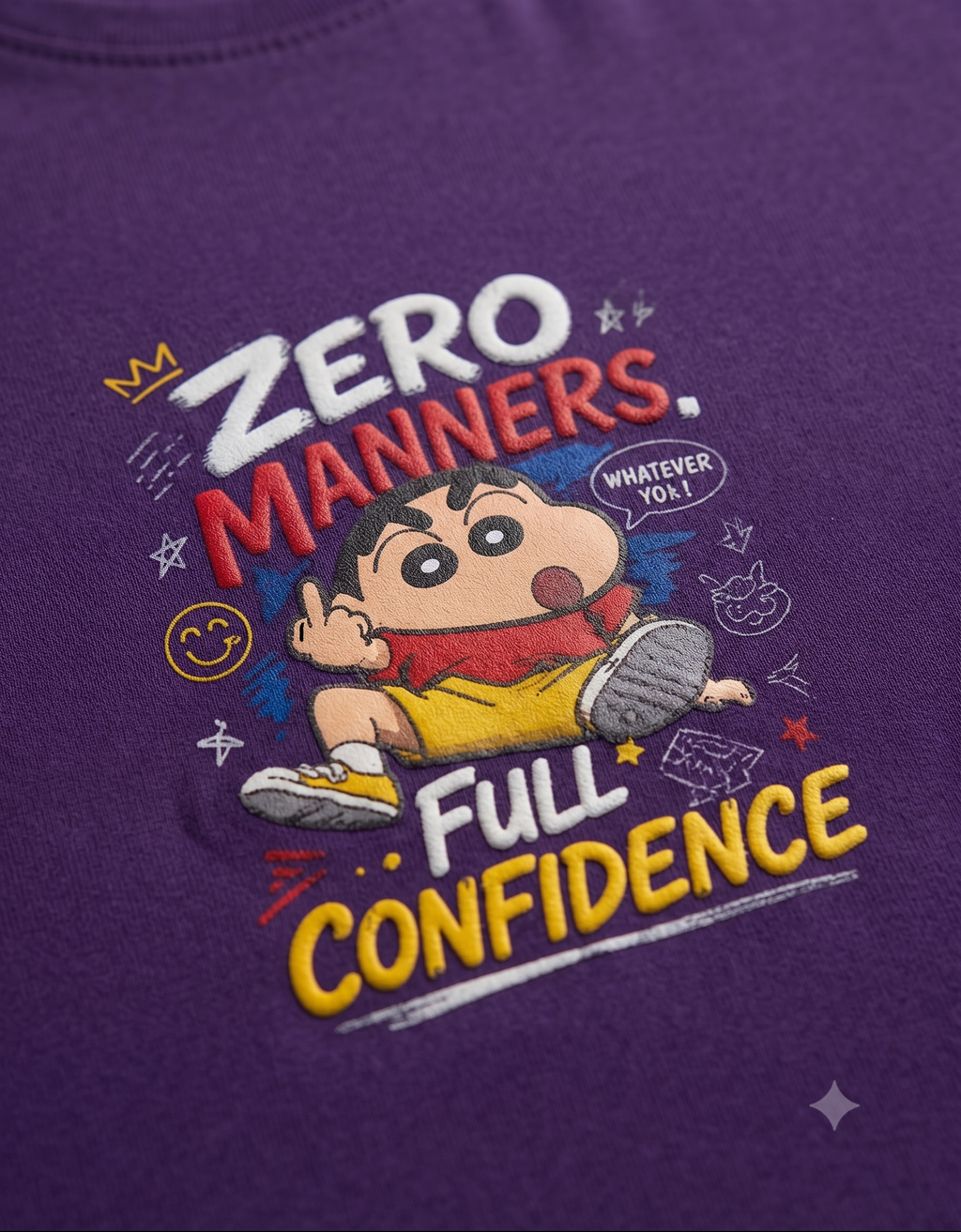 Zero Manners Full Confidence Sketch Graphic Women's Classic T-Shirt – Tee