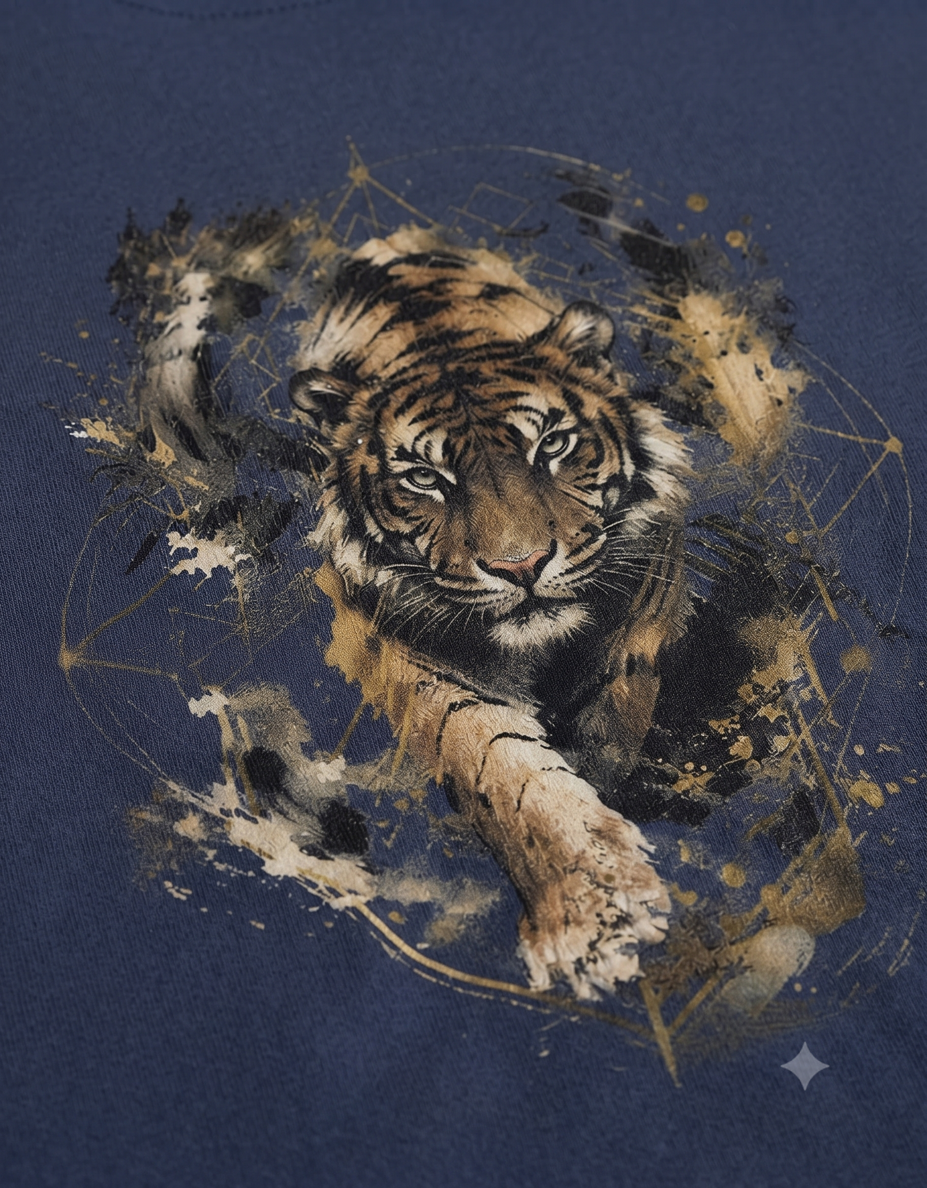 Prowling Tiger Oversized T-Shirt – Men's Graphic Tee