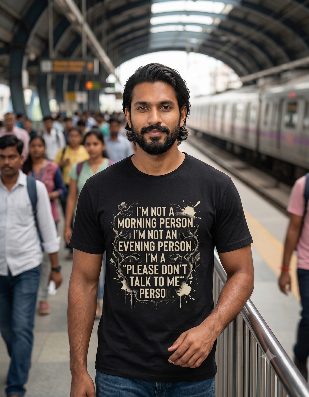 Please Don't Talk To Me Classic T-Shirt – Funny Quote Tee