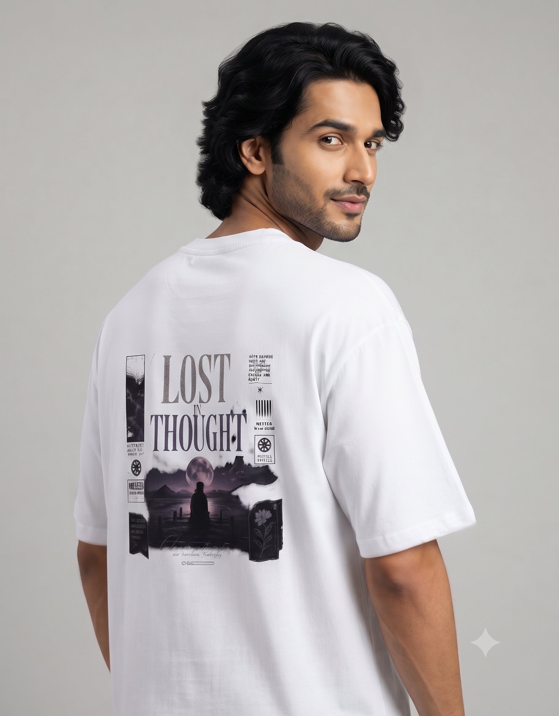 Lost In Thought Oversized T-Shirt – Men's Graphic Tee