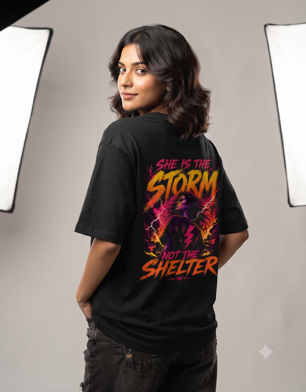 Deadly Angel Oversized T-Shirt – Women's Graphic Tee