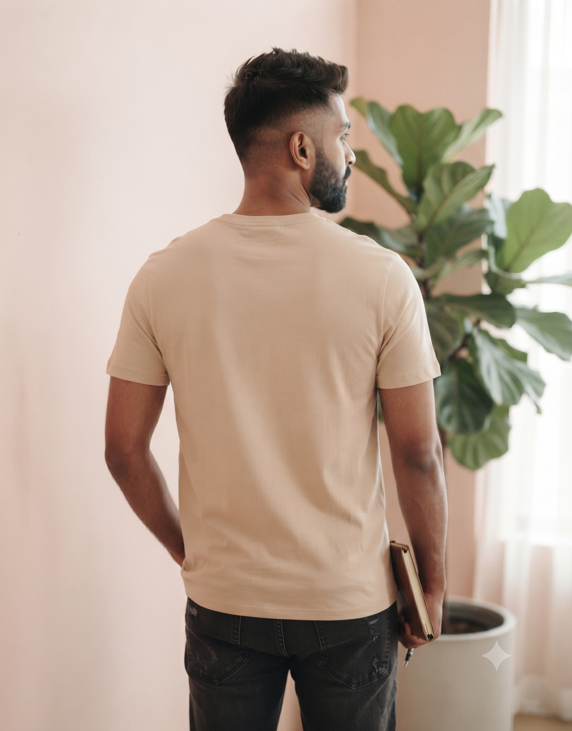 Plain	Beige	T-Shirt