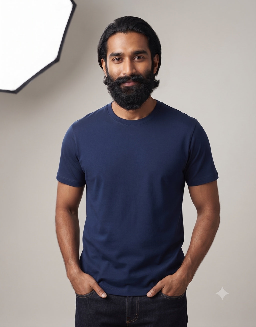 Plain Navy Blue T-Shirt
