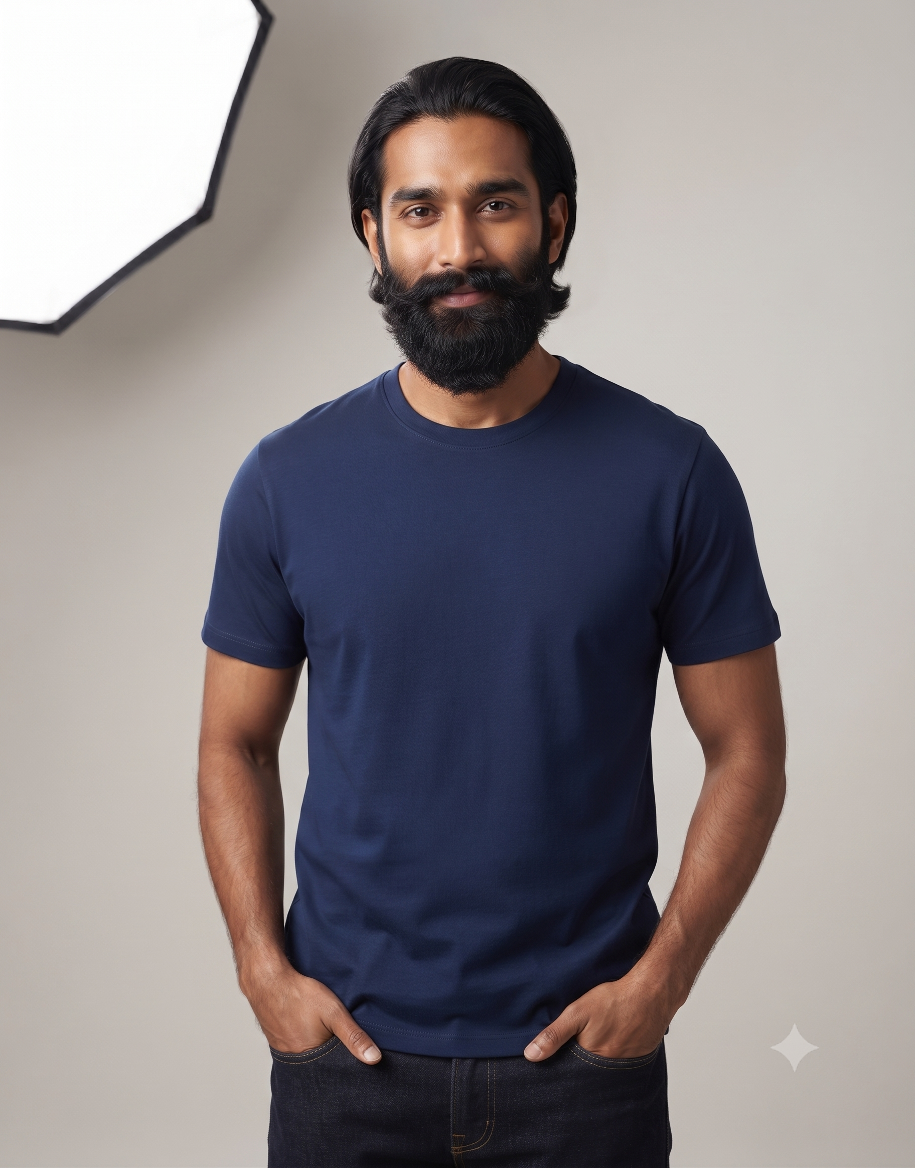 Plain Navy Blue T-Shirt