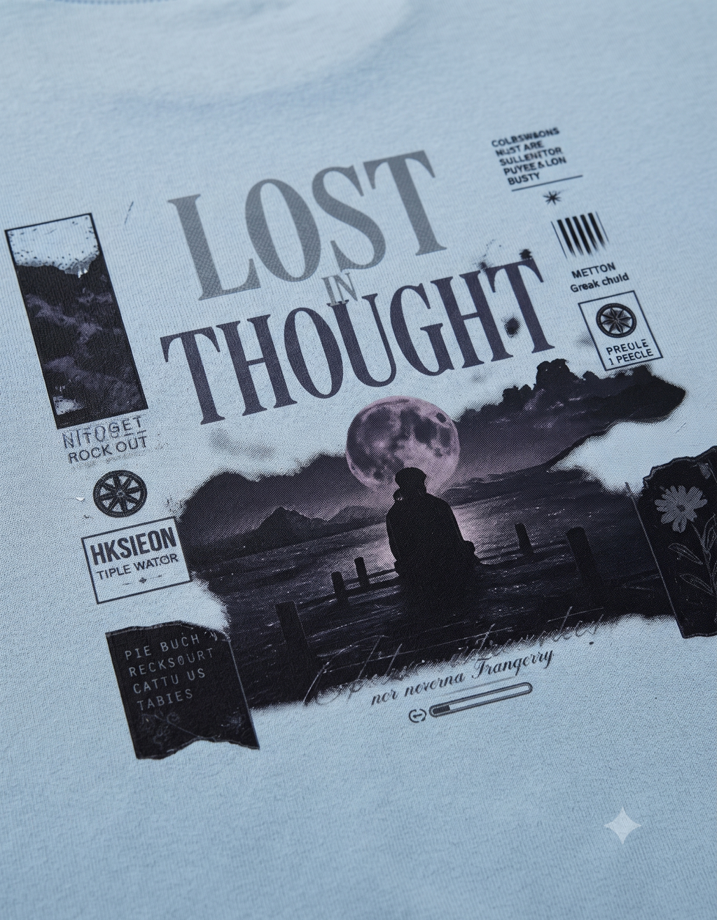 Lost In Thought Oversized T-Shirt – Men's Graphic Tee