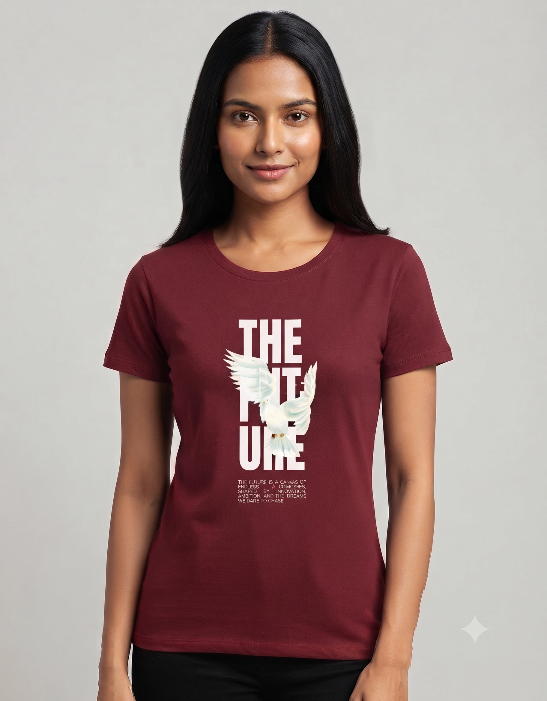 The Future Inspirational Watercolor Dove Women's Classic T-Shirt – Graphic Tee