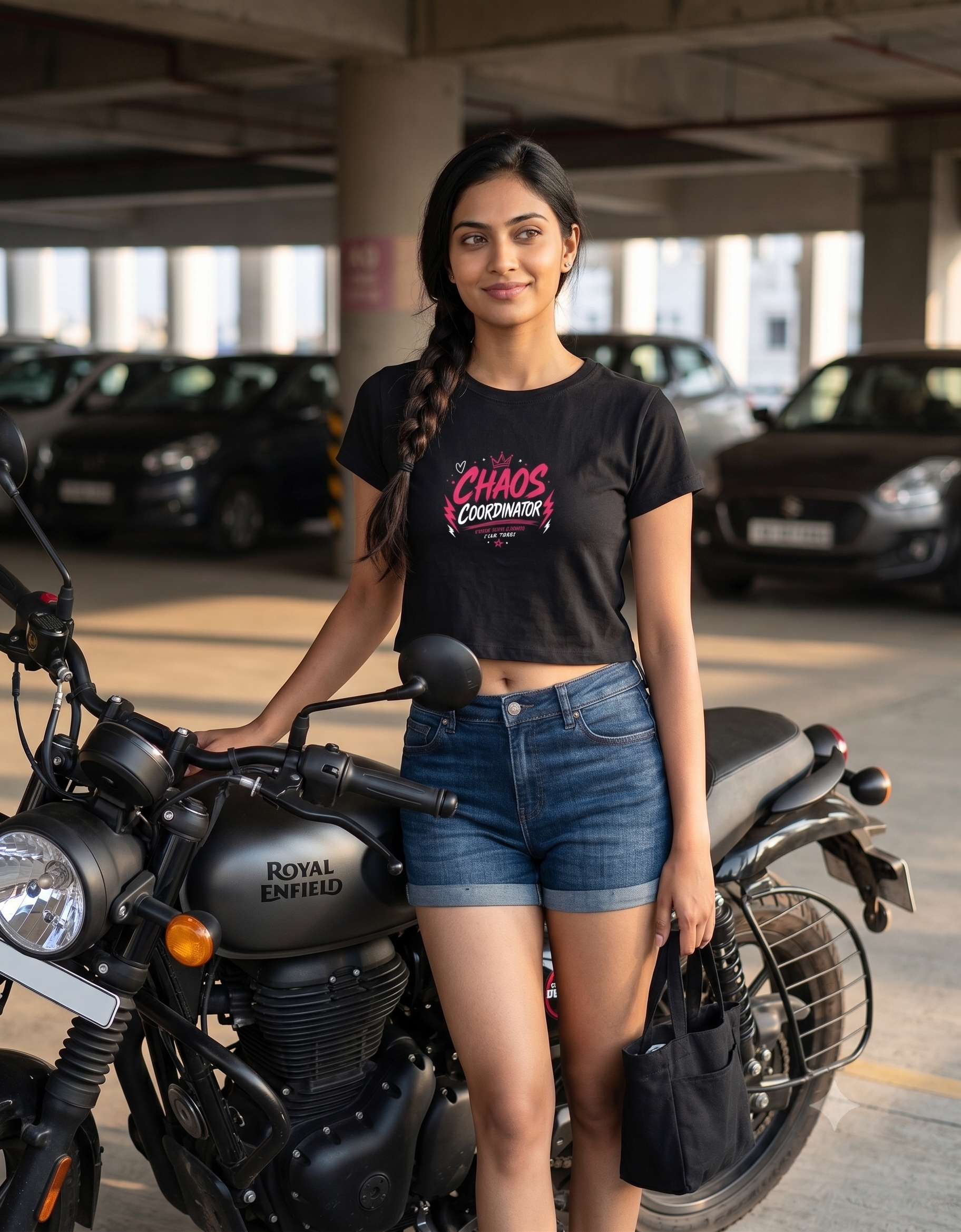 Chaos Coordinator Crop Top – Women's Graphic Tee