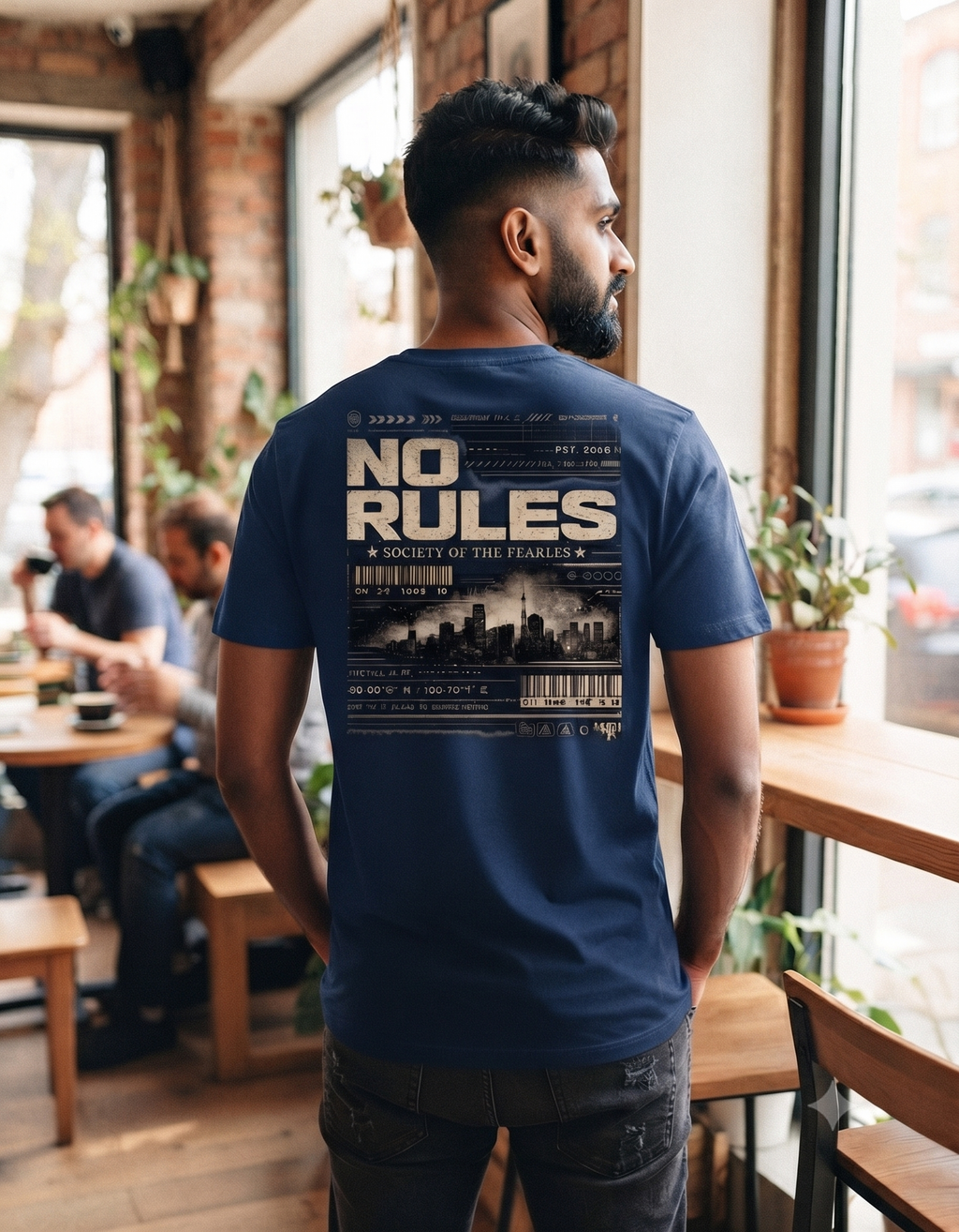 No Rules Society Cyberpunk Classic T-Shirt – Men's Graphic Tee