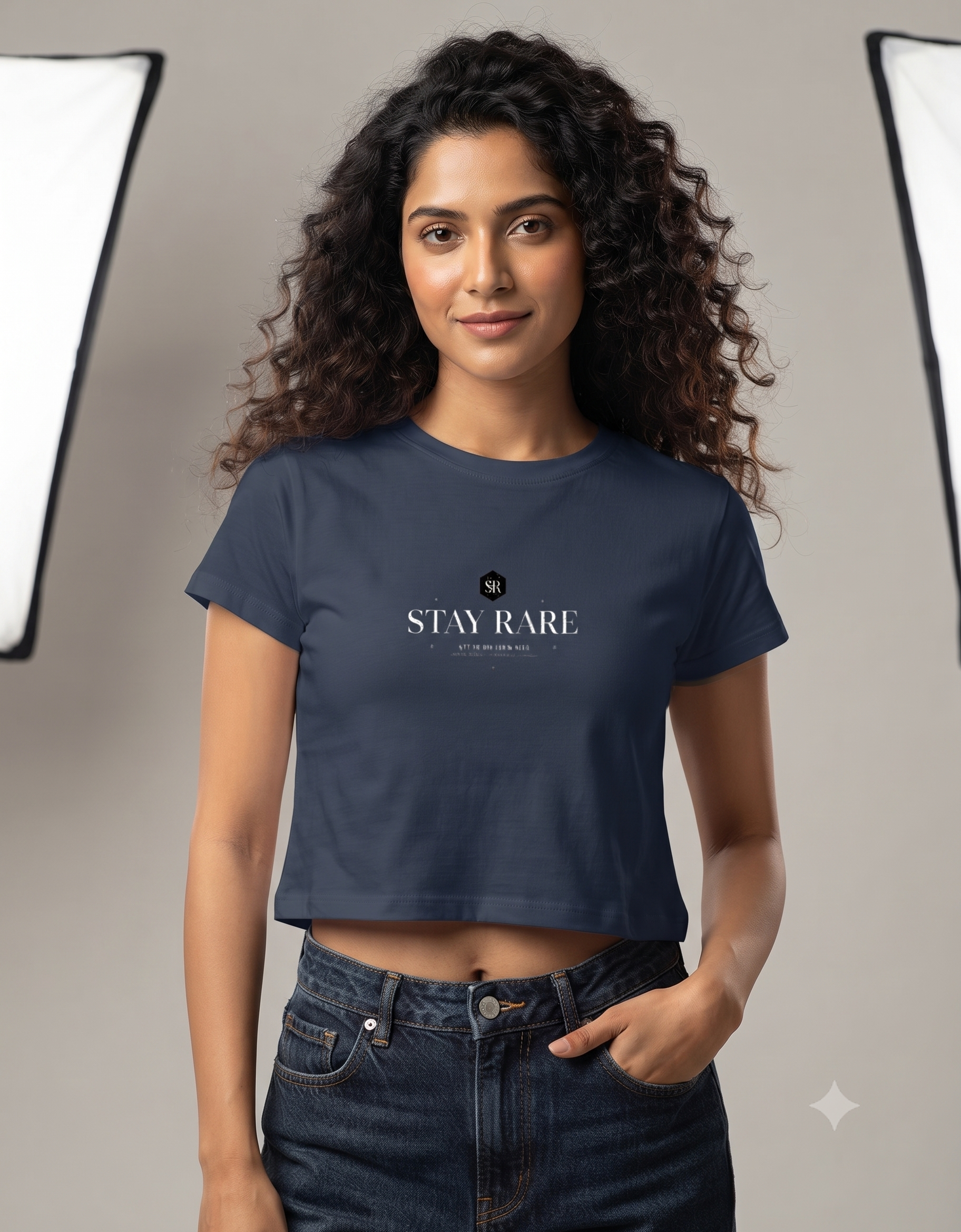 Stay Rare Crop Top – Women's Graphic Tee