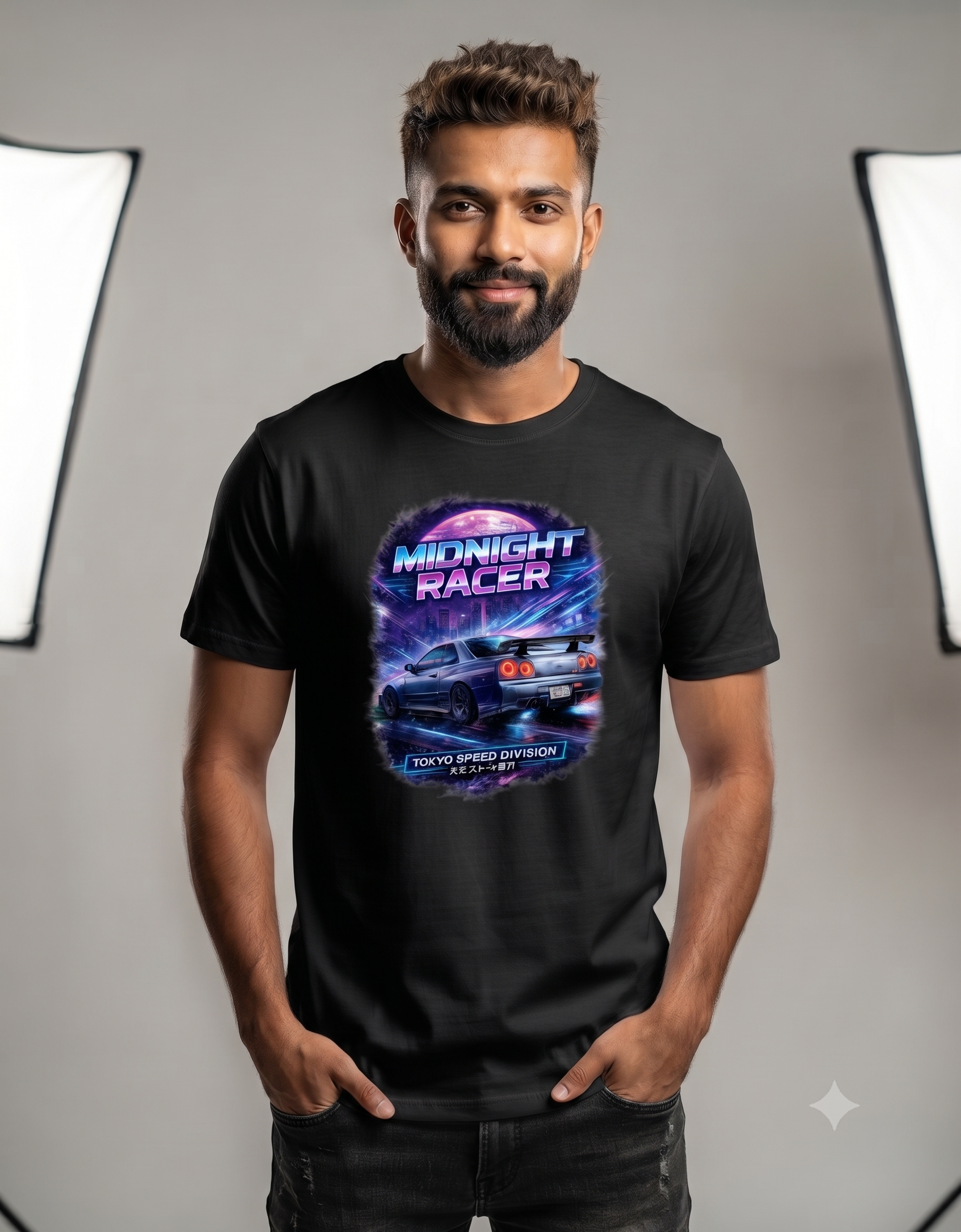 Midnight Racer JDM Classic T-Shirt – Men's Graphic Tee