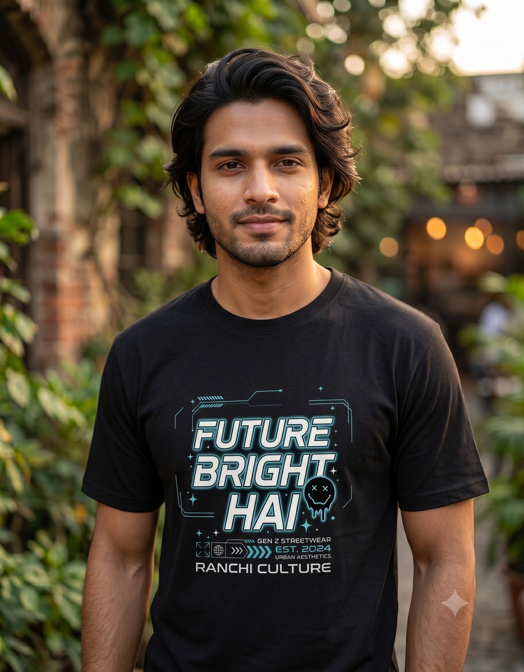 Future Bright Hai Classic T-Shirt – Streetwear Graphic Tee