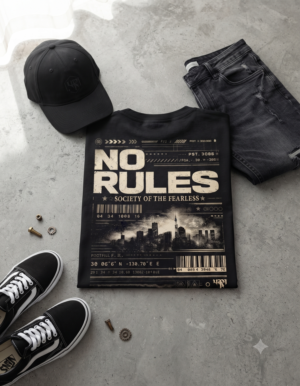 No Rules Society Cyberpunk Classic T-Shirt – Men's Graphic Tee