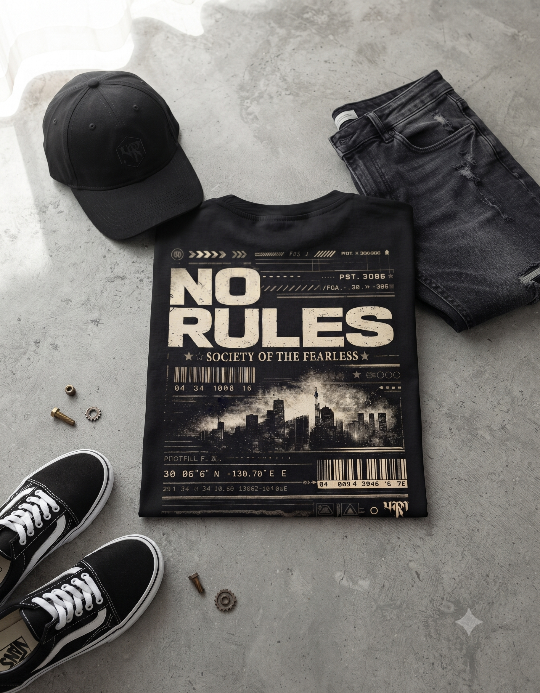 No Rules Society Cyberpunk Classic T-Shirt – Men's Graphic Tee