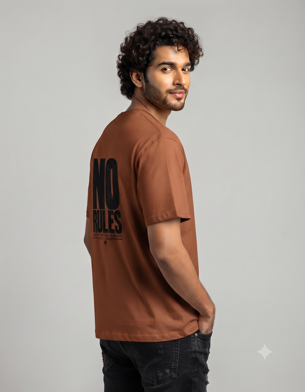 No Rules Bold Typography Classic T-Shirt – Men's Graphic Tee