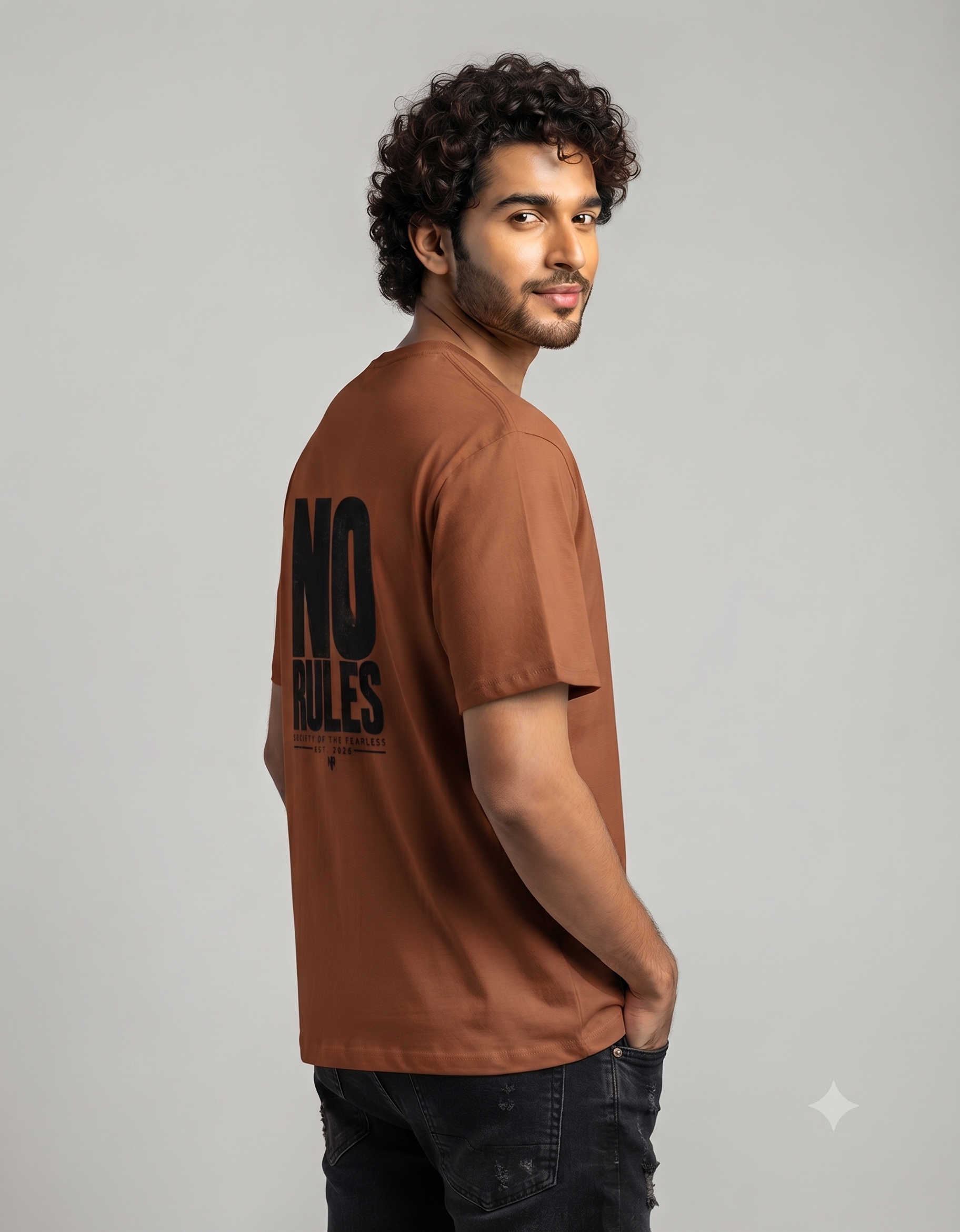 No Rules Bold Typography Classic T-Shirt – Men's Graphic Tee