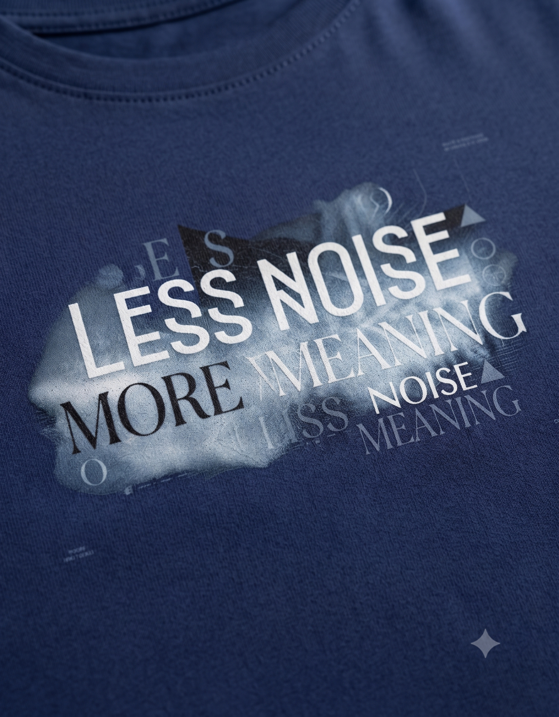 Less Noise More Meaning Crop Top | Minimalist Tee – Vibzo