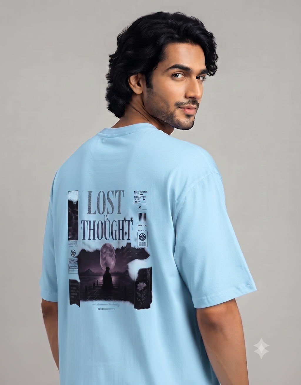 Lost In Thought Oversized T-Shirt – Men's Graphic Tee