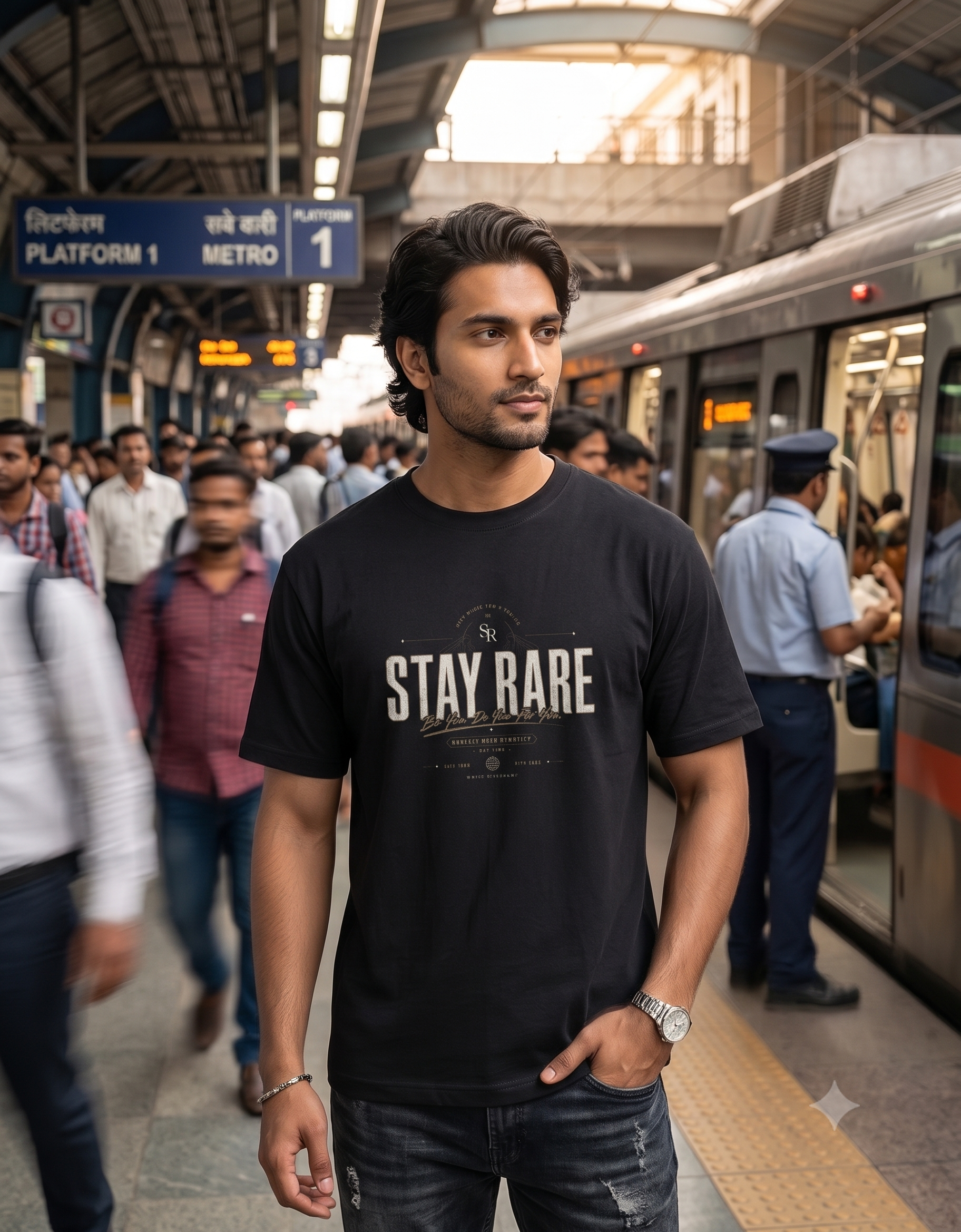 Stay Rare Classic T-Shirt – Men's Graphic Tee