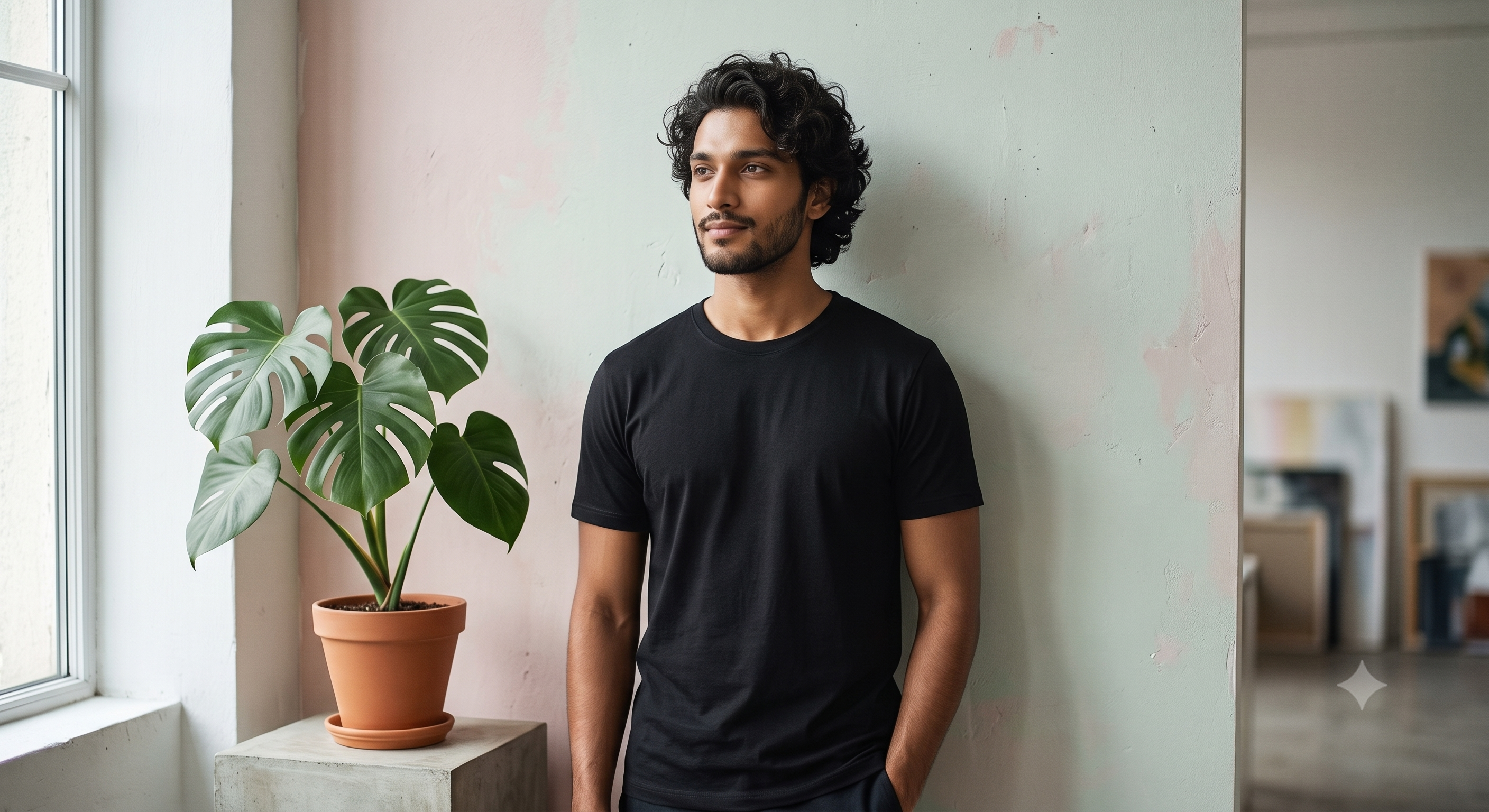 Black Classic Essential Plain Crew Neck T-Shirt – Everyday Tee