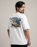 Born To Chill Lazy Cat Oversized T-Shirt – Men's Graphic Tee