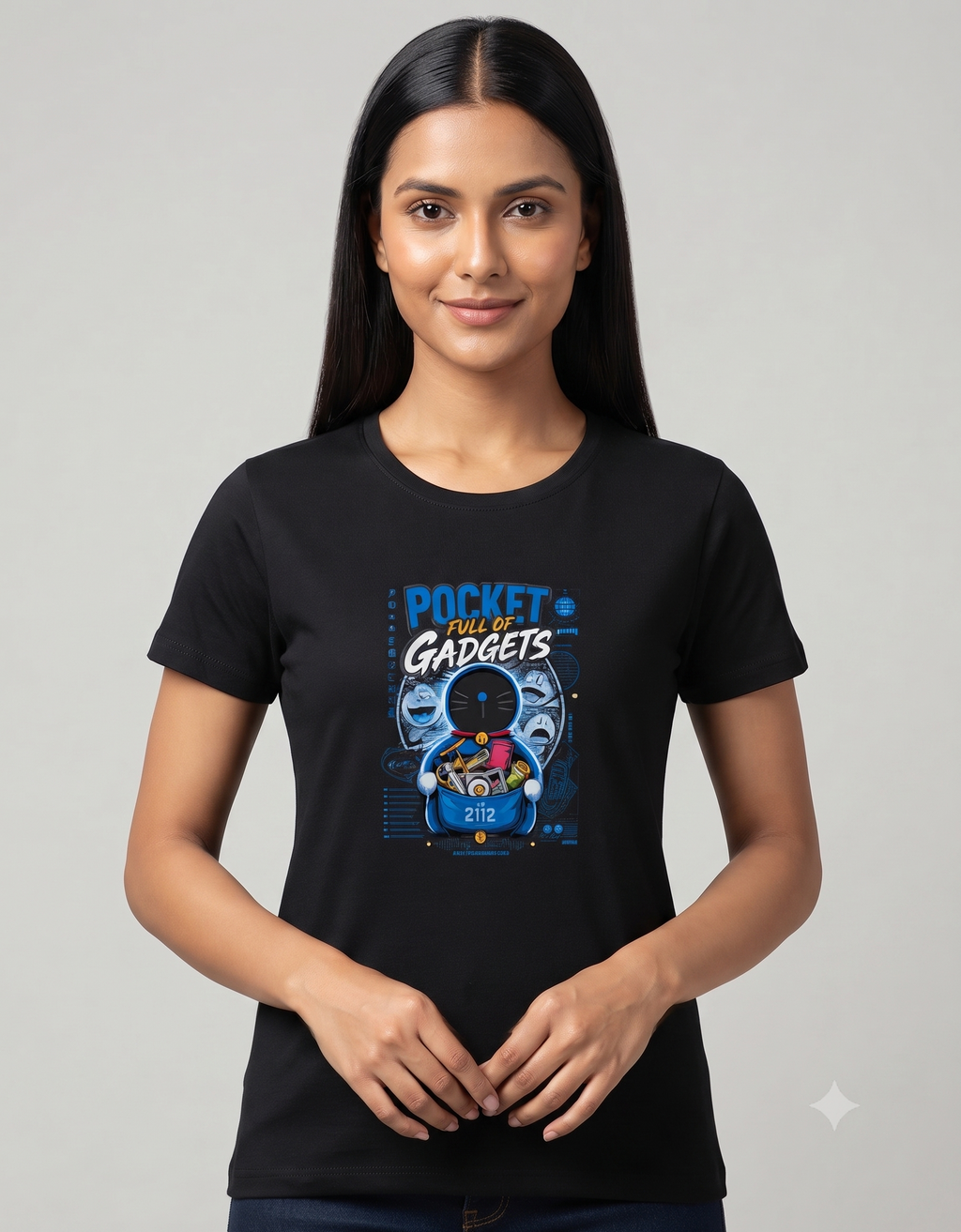 Pocket Full Of Gadgets Anime Character Women's Classic T-Shirt – Graphic Tee