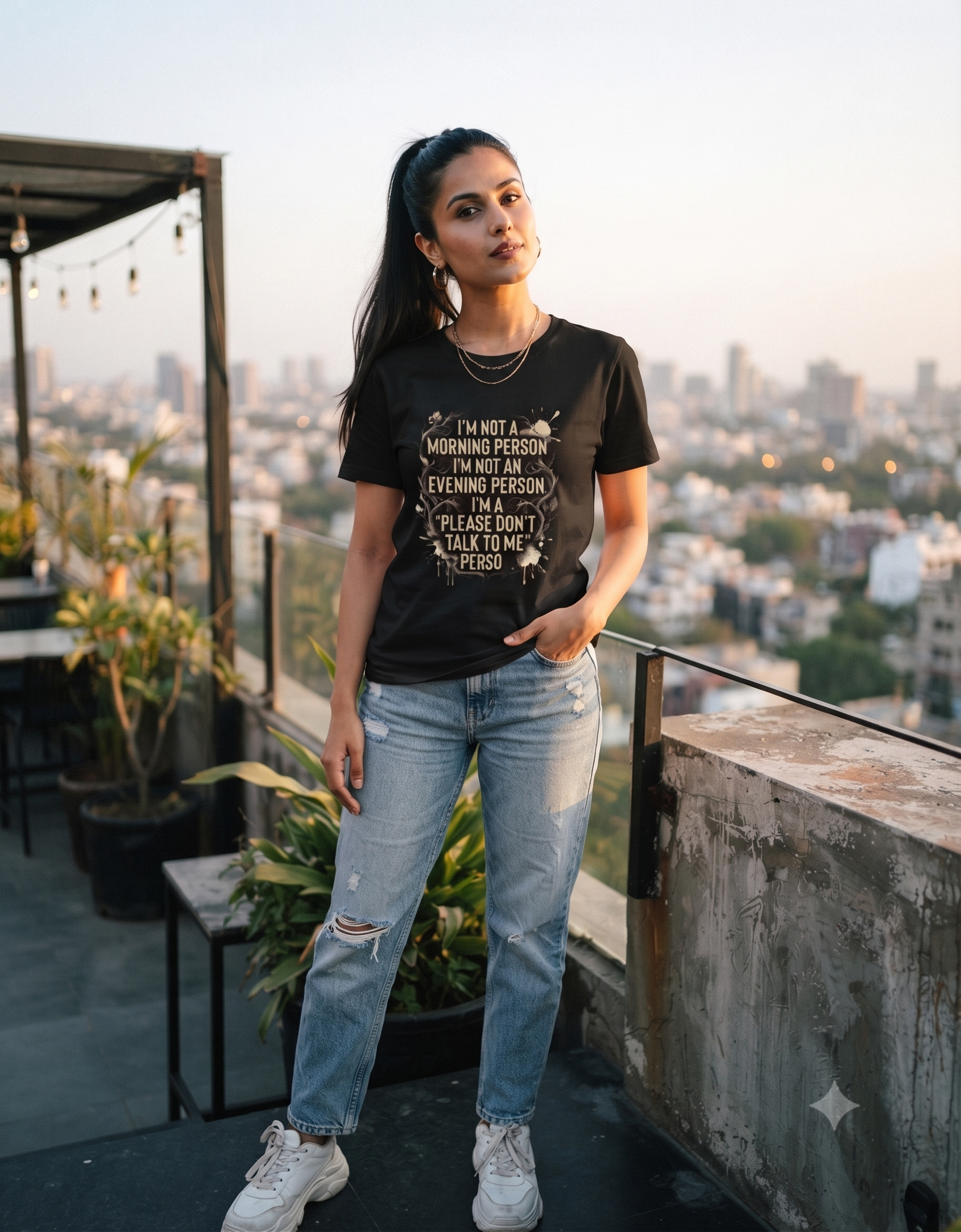 Please Don't Talk To Me Classic T-Shirt – Women's Graphic Tee