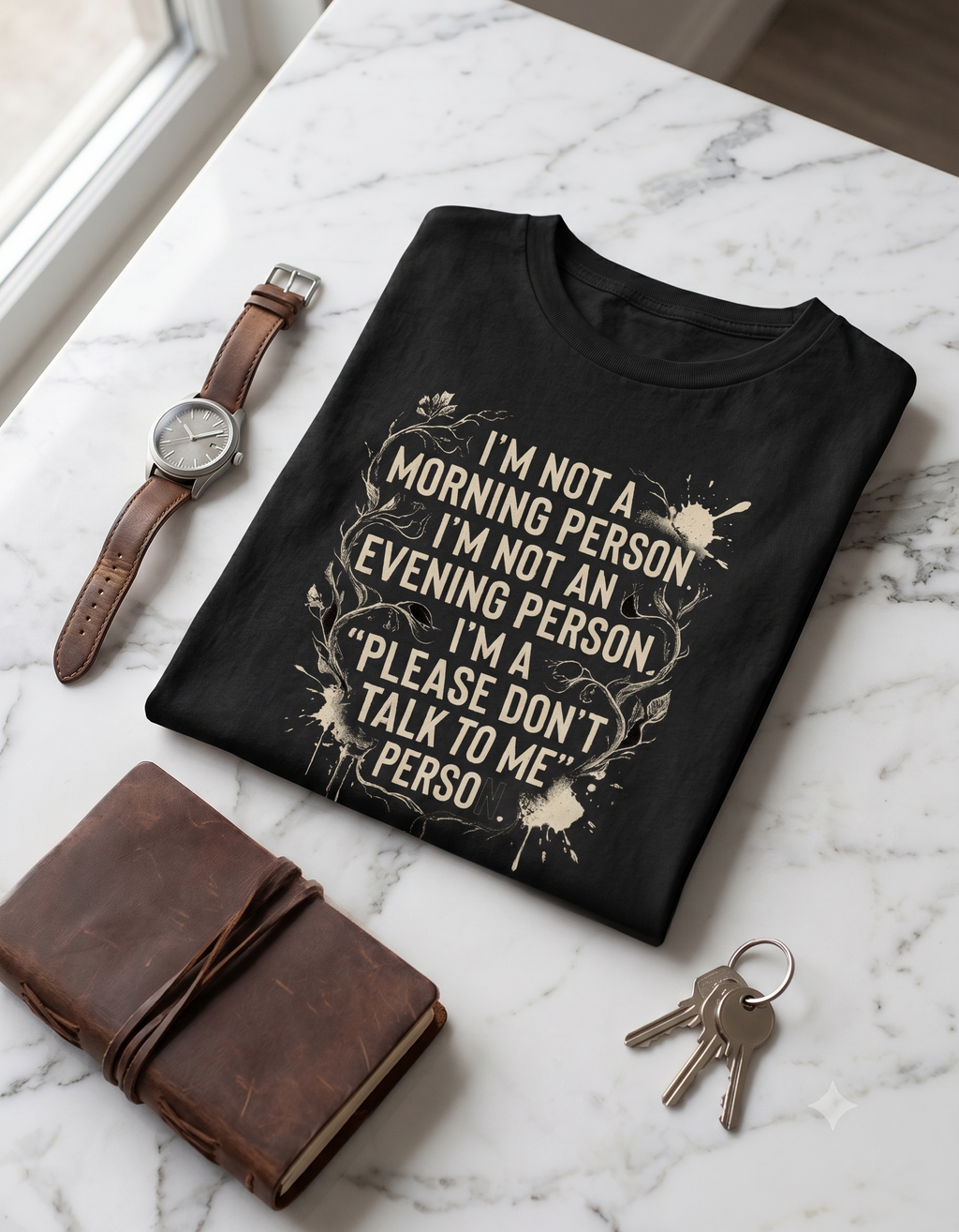 Please Don't Talk To Me Classic T-Shirt – Funny Quote Tee