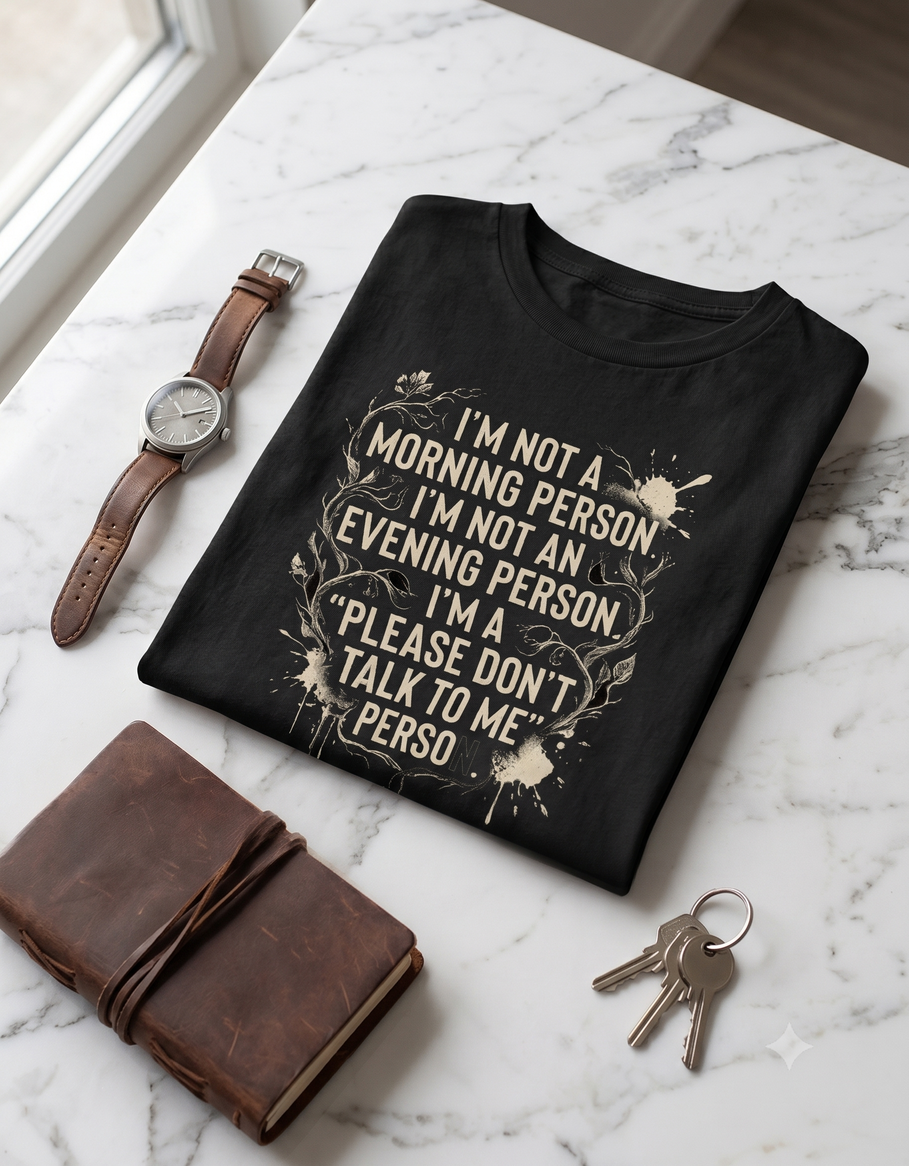 Please Don't Talk To Me Classic T-Shirt – Funny Quote Tee