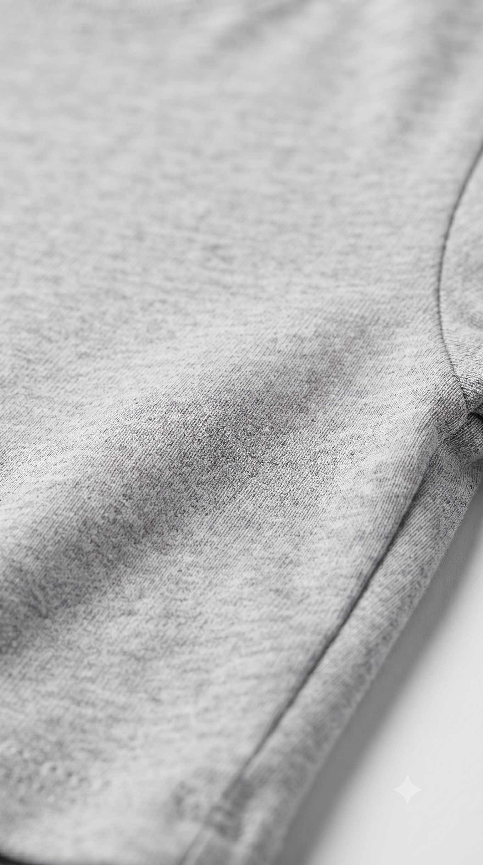 Grey	Melange	Plain	Crop	Top