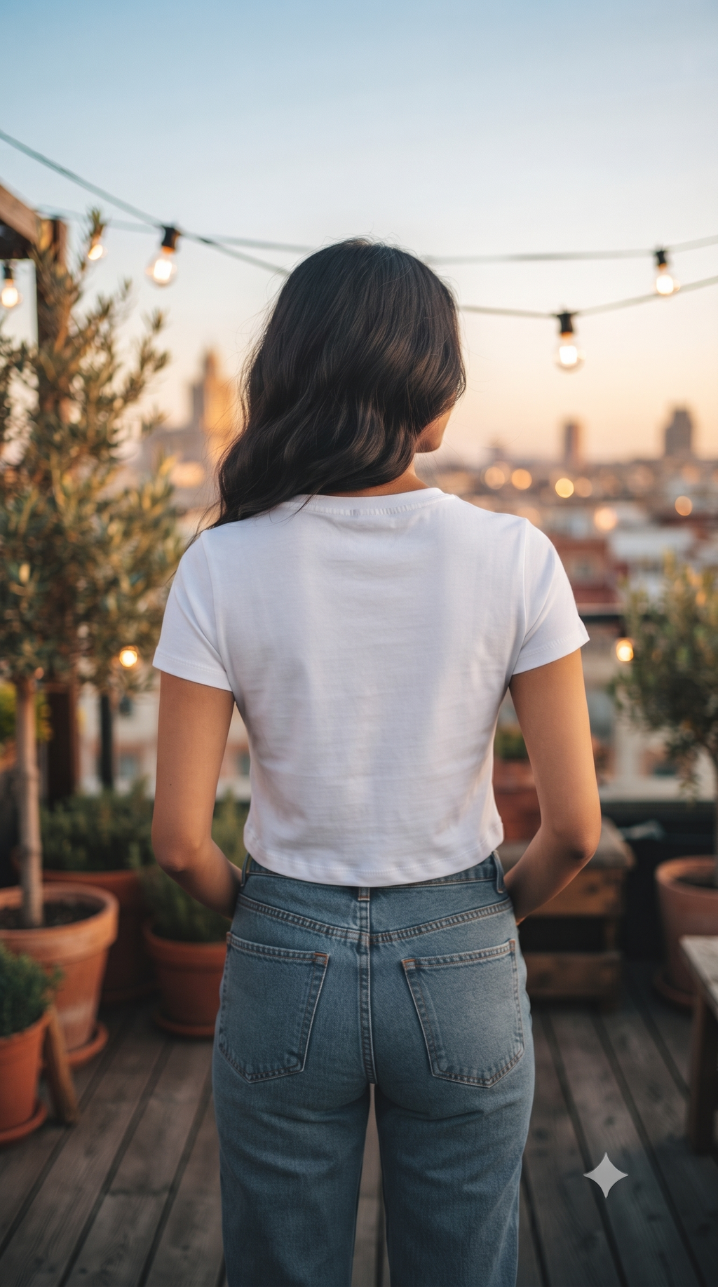 White	Plain	Crop	Top