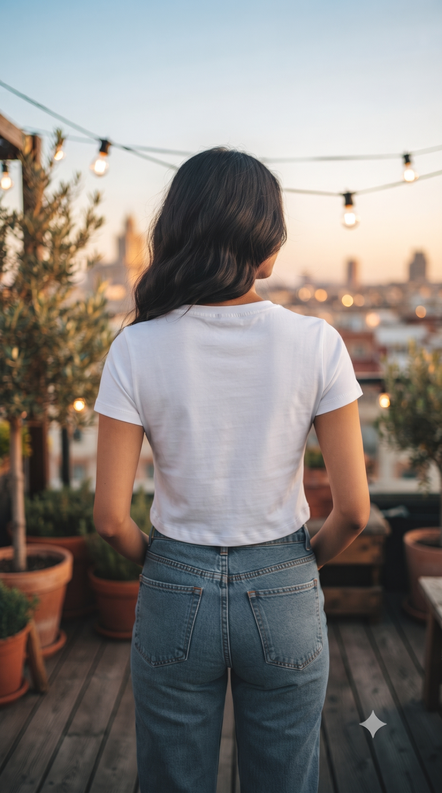 White	Plain	Crop	Top
