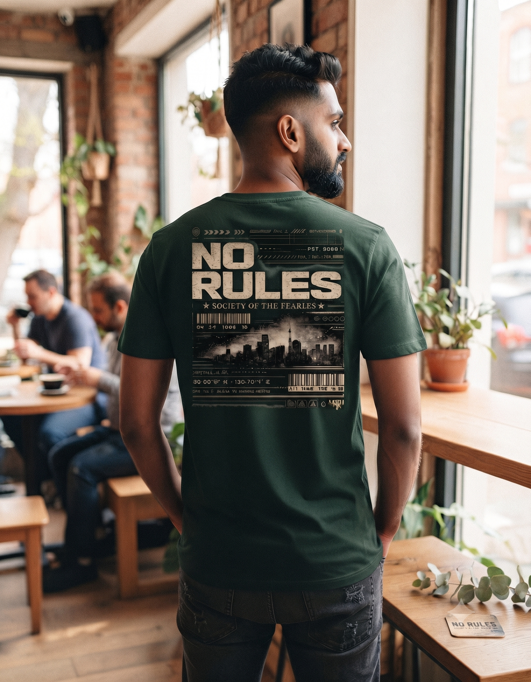No Rules Society Cyberpunk Classic T-Shirt – Men's Graphic Tee