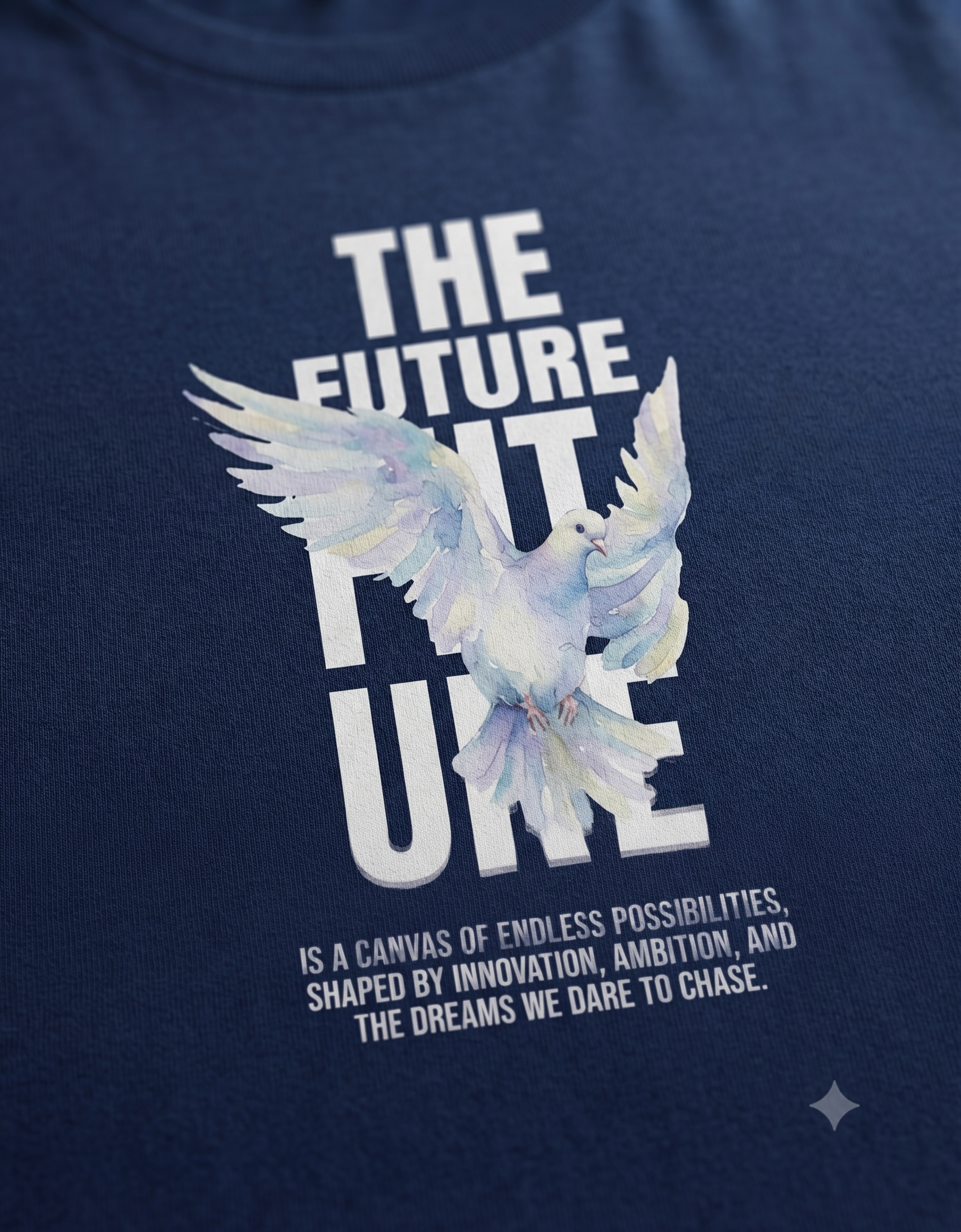 The Future Inspirational Watercolor Dove Women's Classic T-Shirt – Graphic Tee