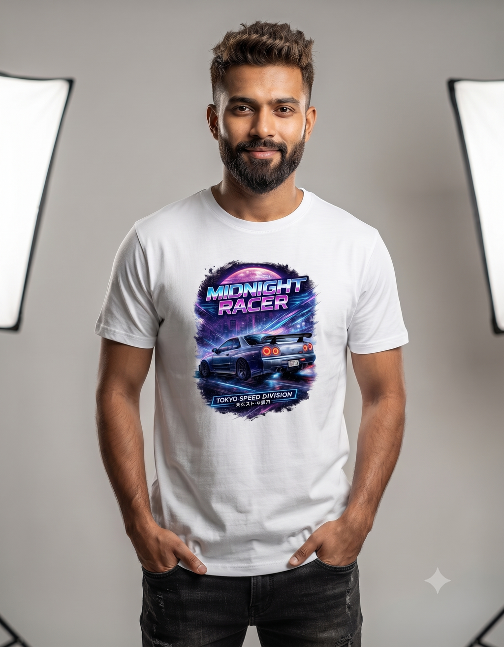 Midnight Racer JDM Classic T-Shirt – Men's Graphic Tee