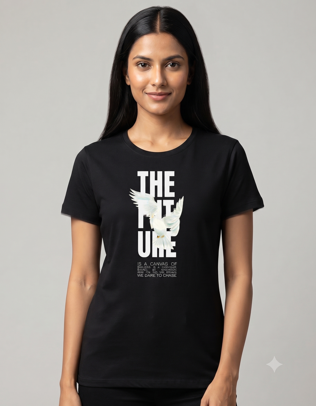 The Future Inspirational Watercolor Dove Women's Classic T-Shirt – Graphic Tee
